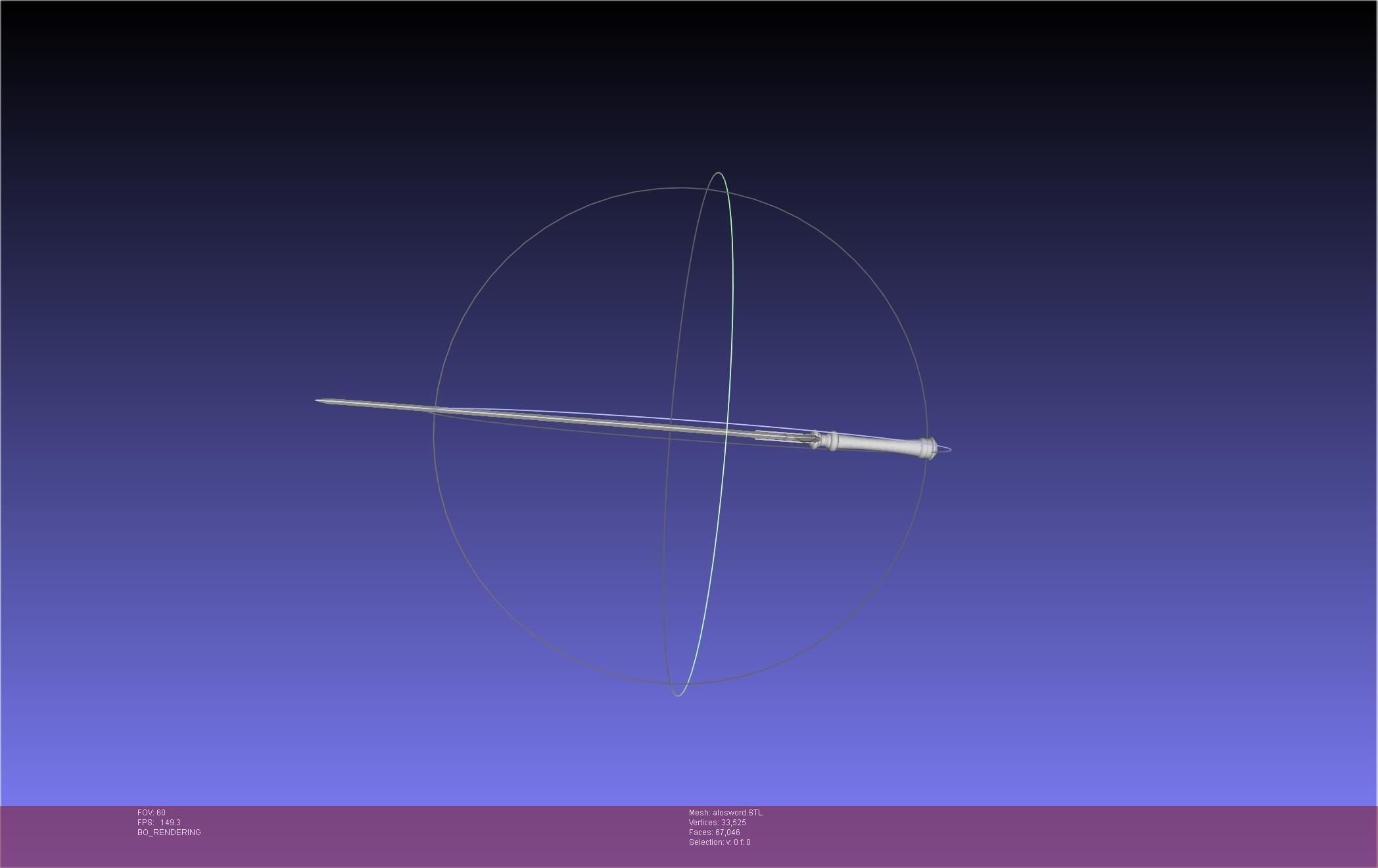 Sword Art Online Kirito ALO Sword 3D print model_4