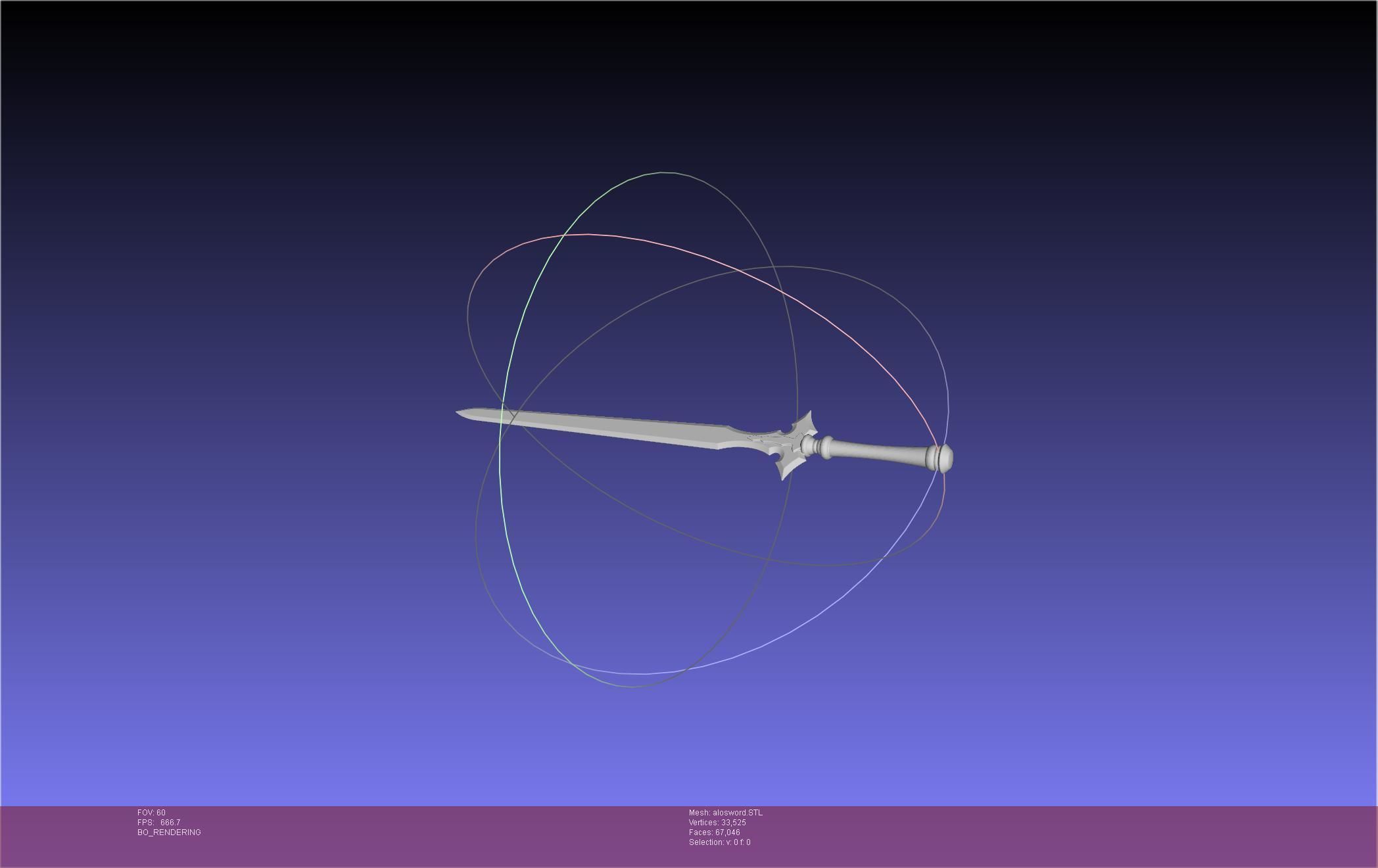 Sword Art Online Kirito ALO Sword 3D print model_16