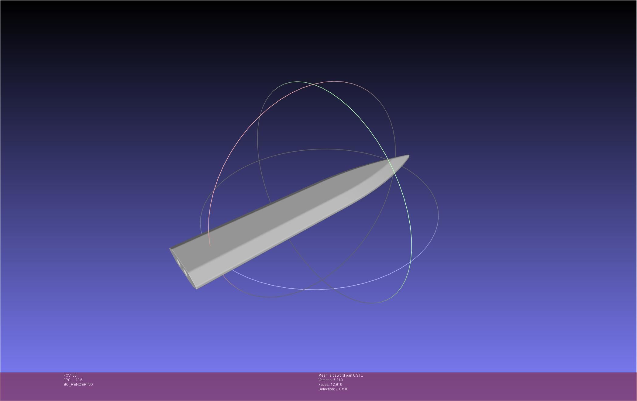 Sword Art Online Kirito ALO Sword 3D print model_82