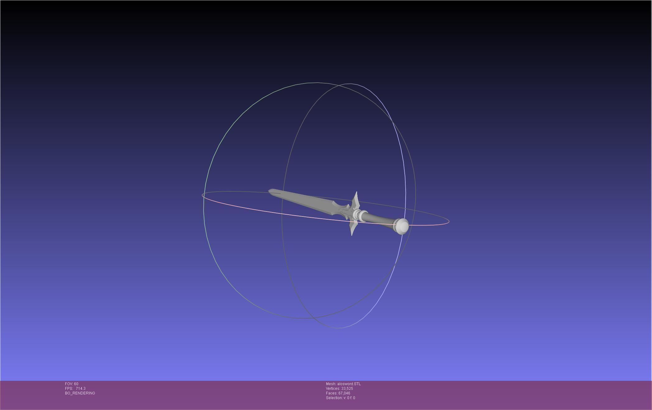 Sword Art Online Kirito ALO Sword 3D print model_20