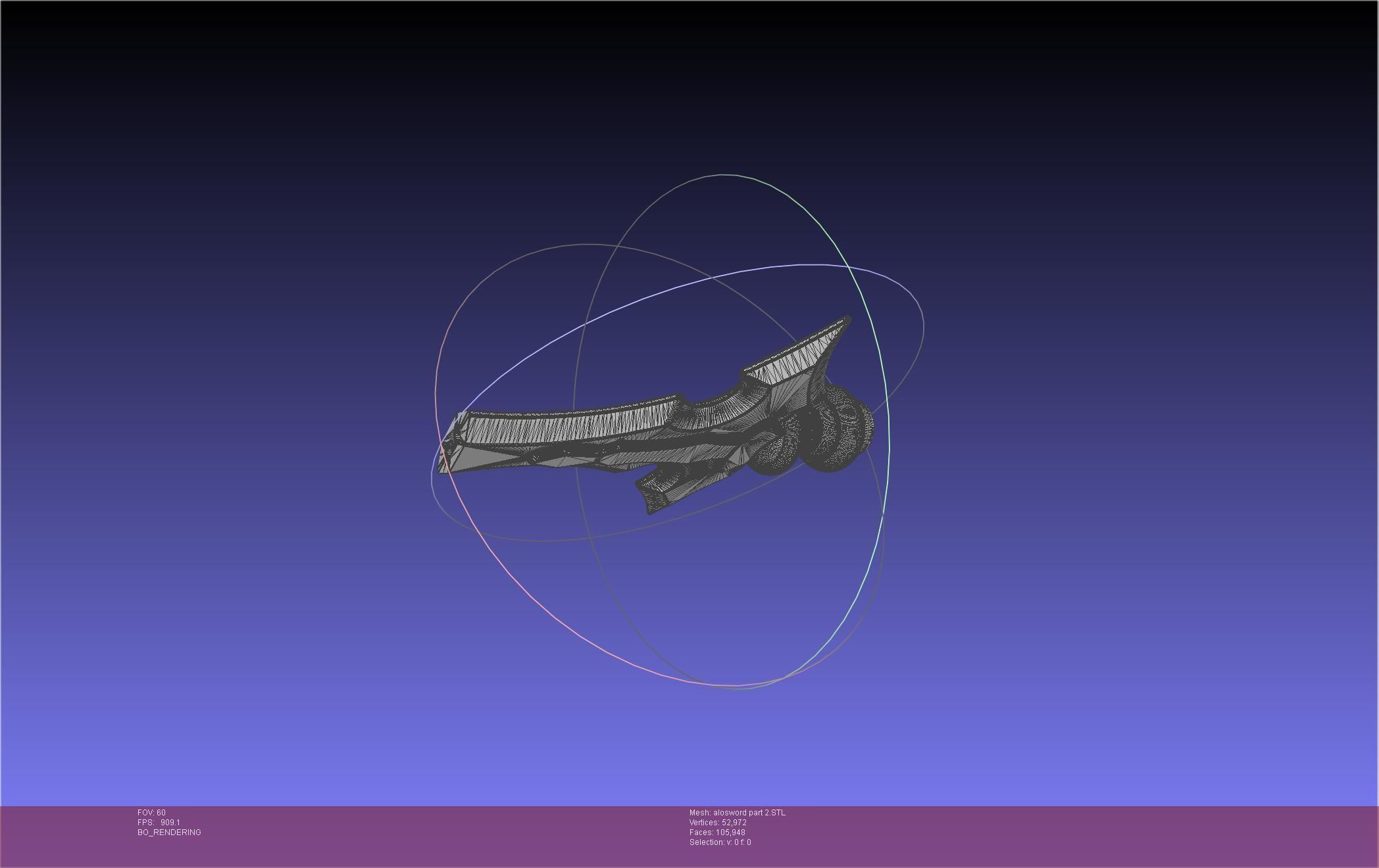 Sword Art Online Kirito ALO Sword 3D print model_63