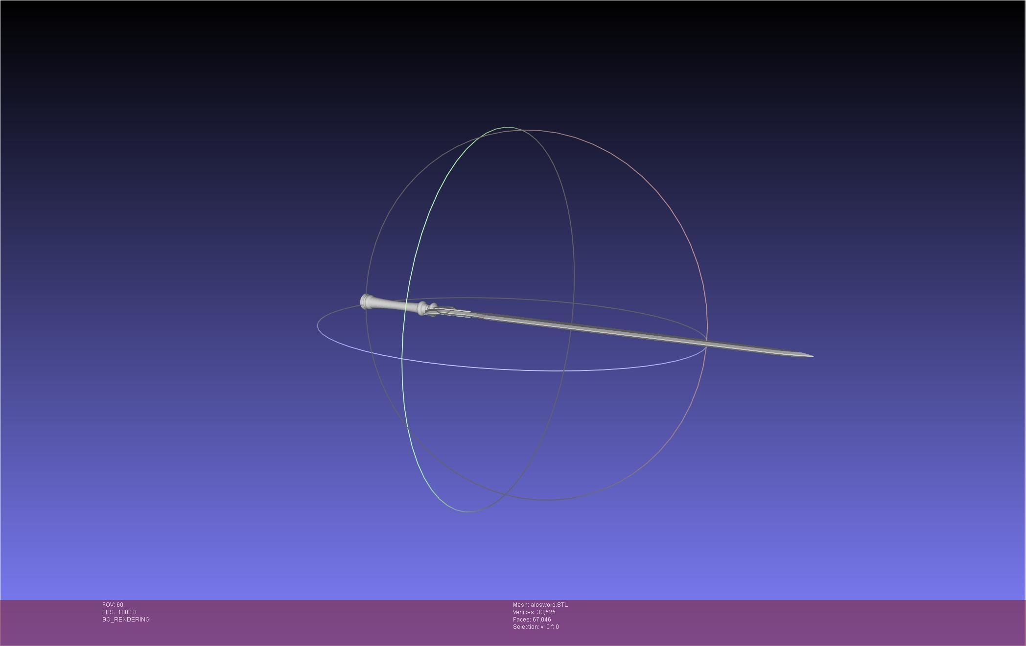 Sword Art Online Kirito ALO Sword 3D print model_6