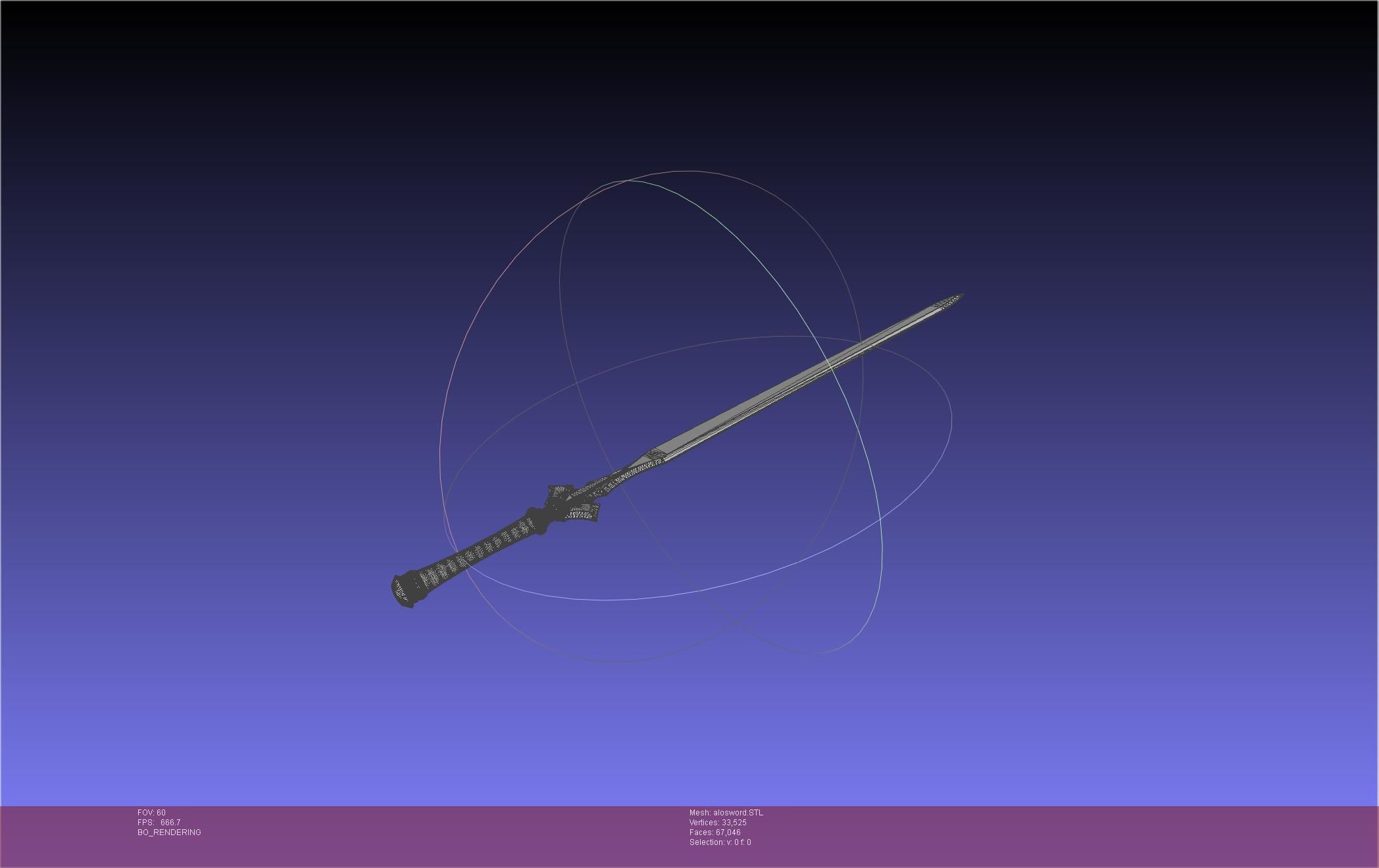 Sword Art Online Kirito ALO Sword 3D print model_24