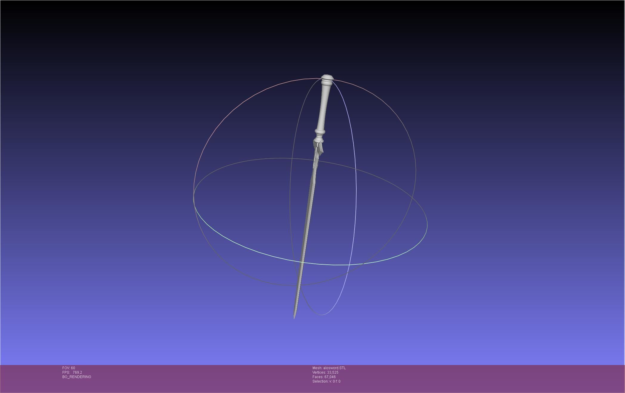 Sword Art Online Kirito ALO Sword 3D print model_14