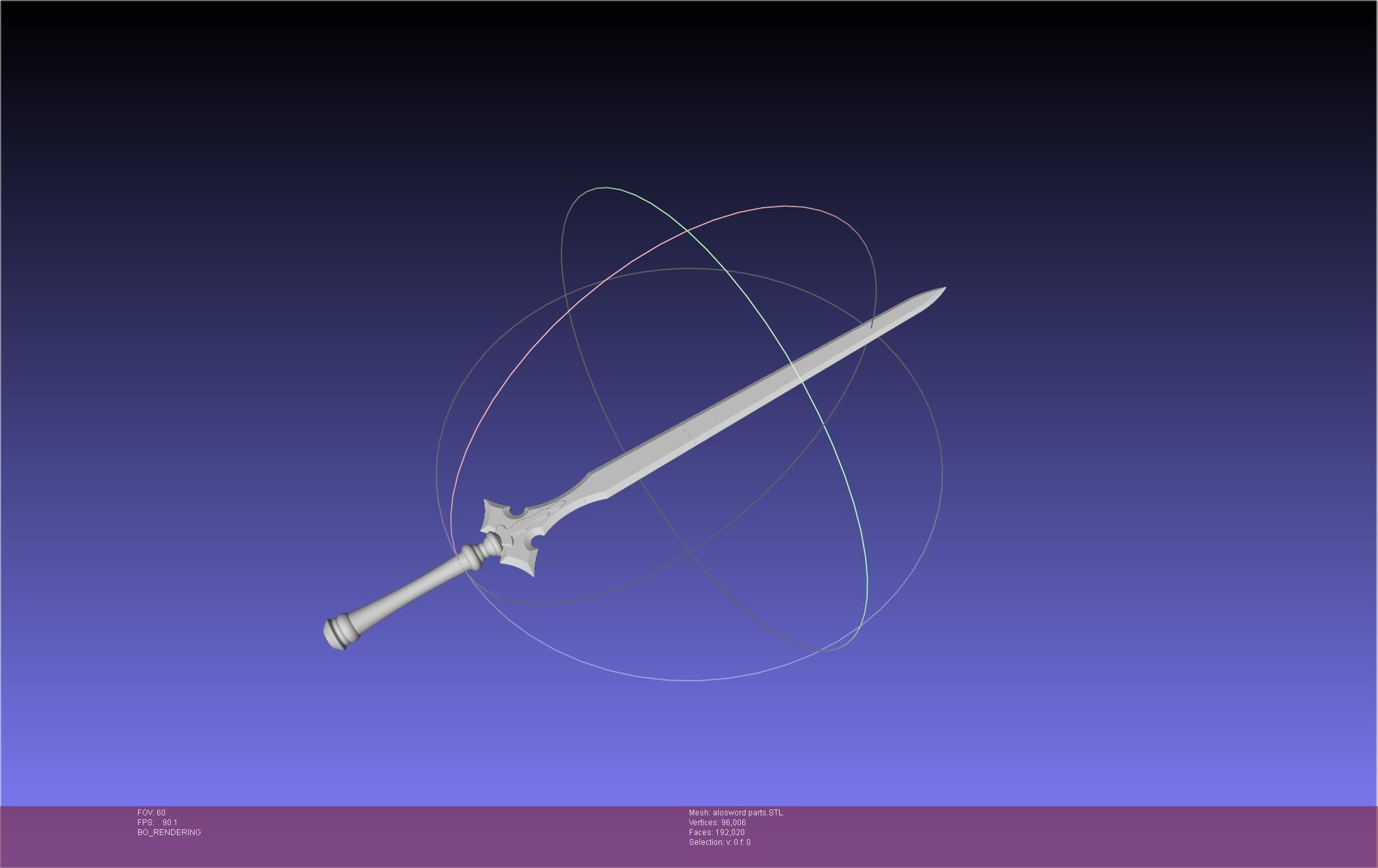 Sword Art Online Kirito ALO Sword 3D print model_39