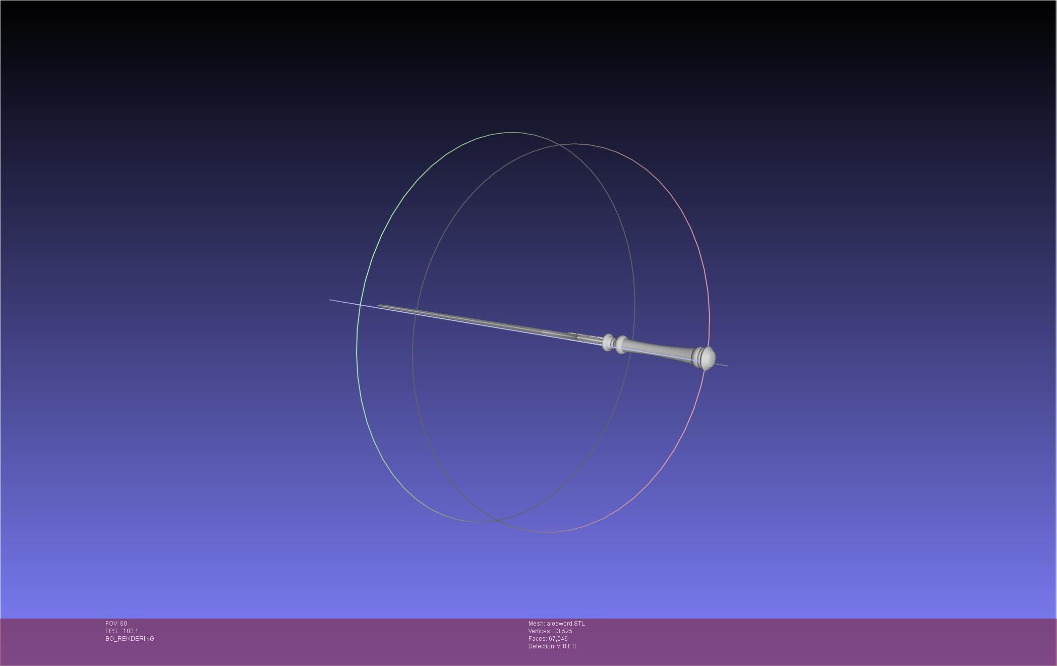 Sword Art Online Kirito ALO Sword 3D print model_3