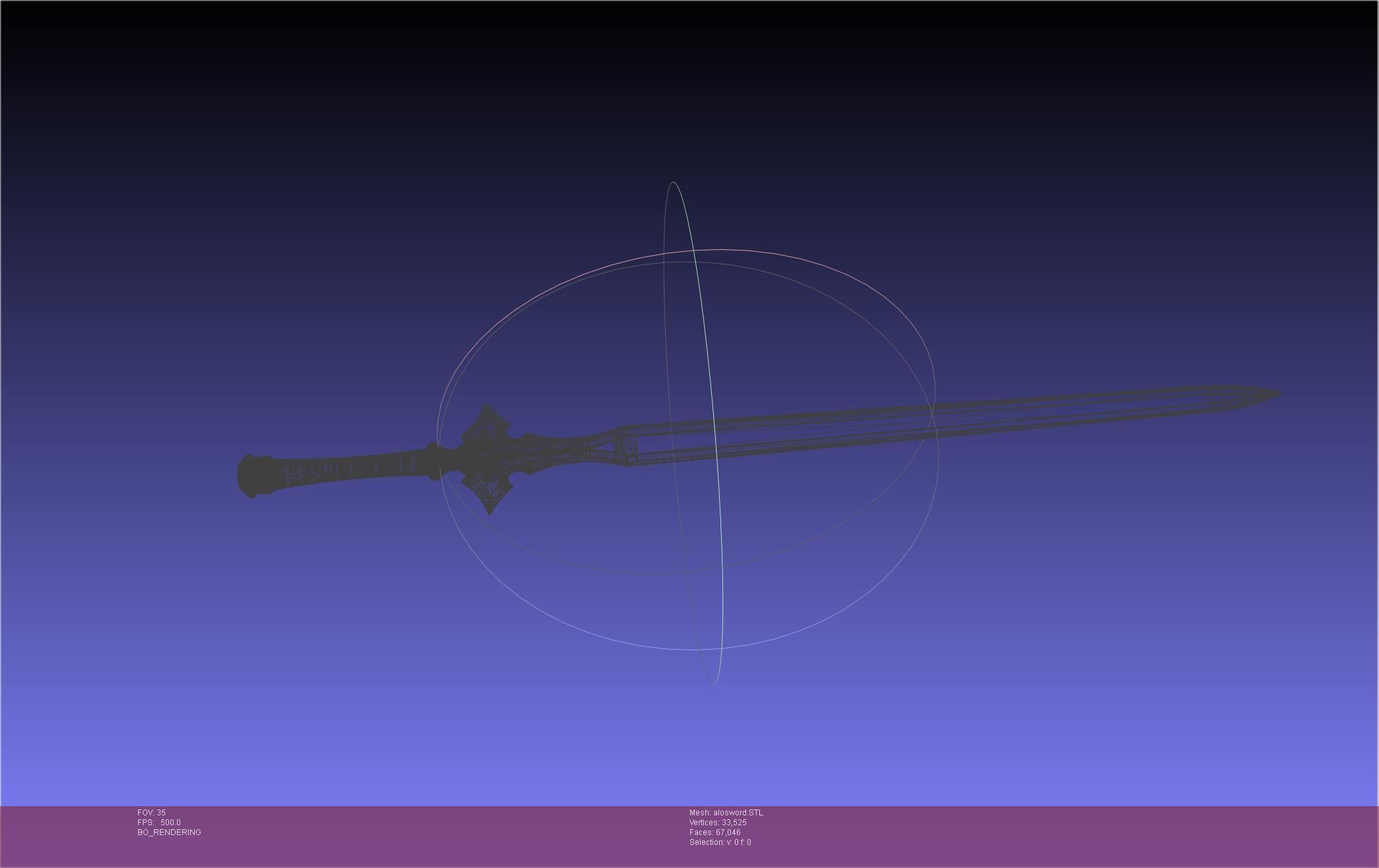 Sword Art Online Kirito ALO Sword 3D print model_31