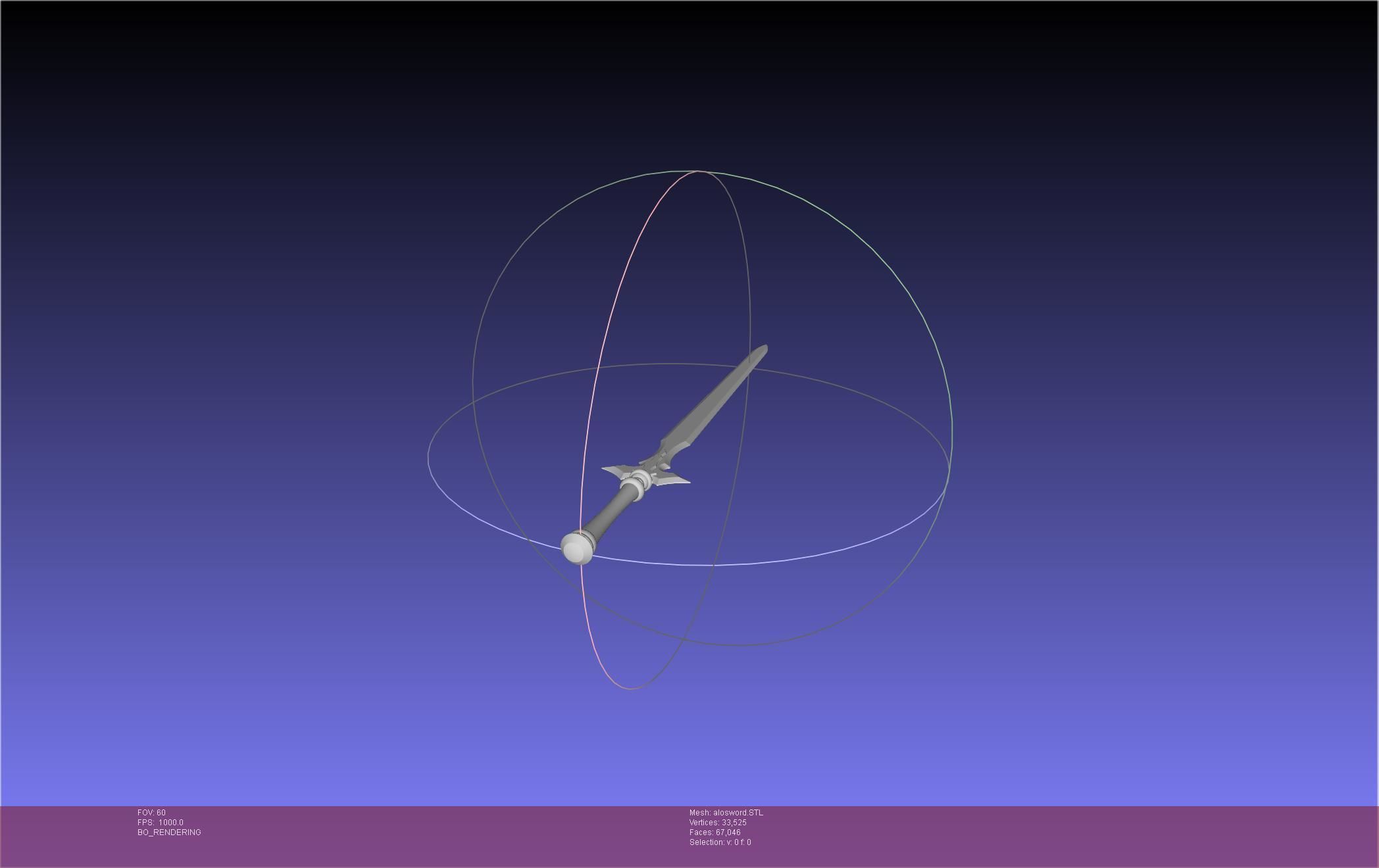 Sword Art Online Kirito ALO Sword 3D print model_7