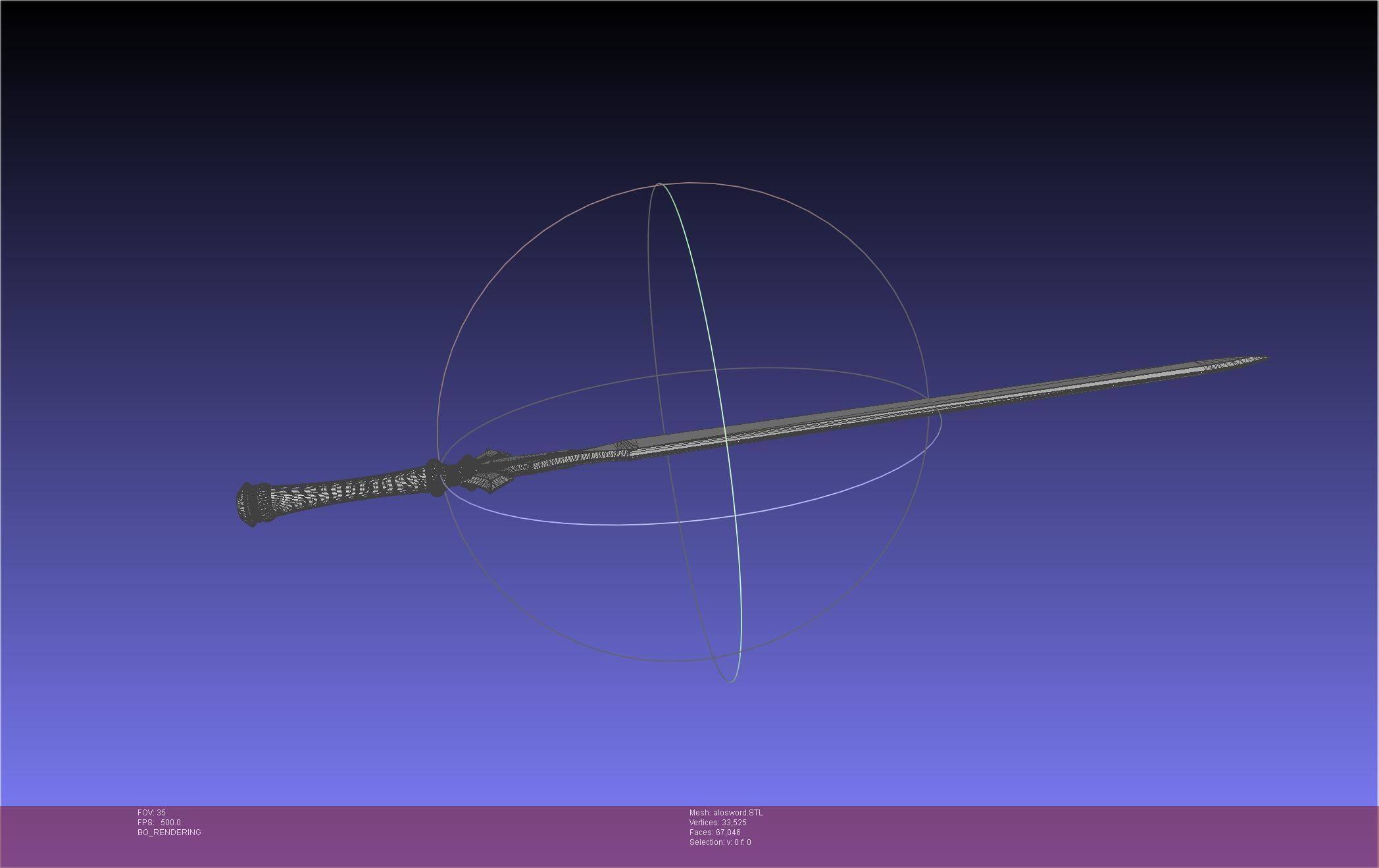 Sword Art Online Kirito ALO Sword 3D print model_30