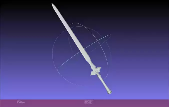 Sword Art Online Kirito ALO Sword 3D print model