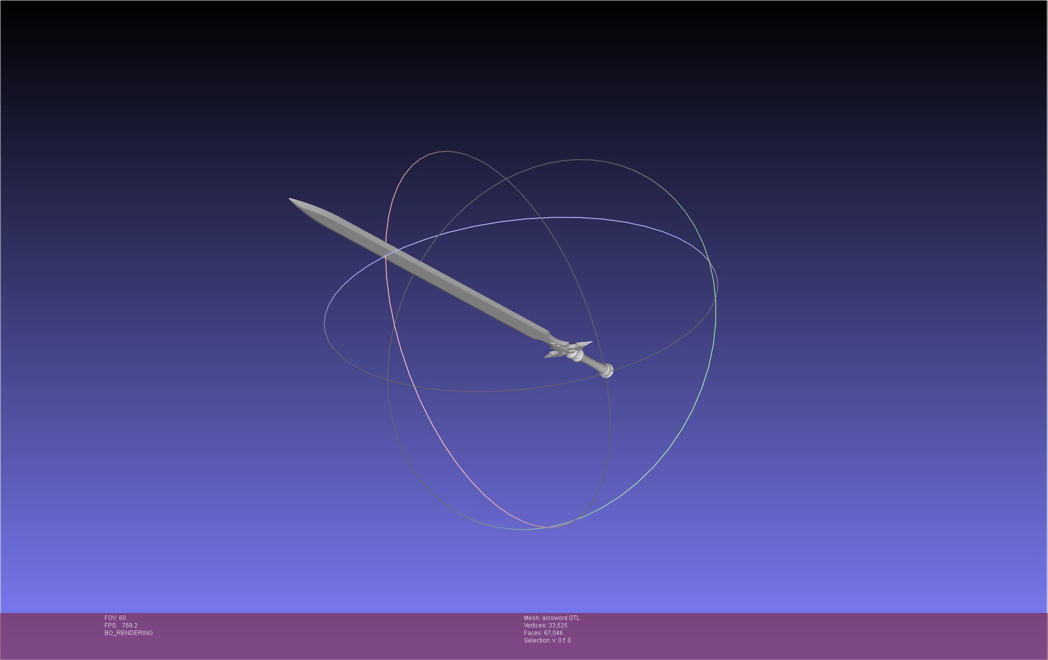 Sword Art Online Kirito ALO Sword 3D print model_18