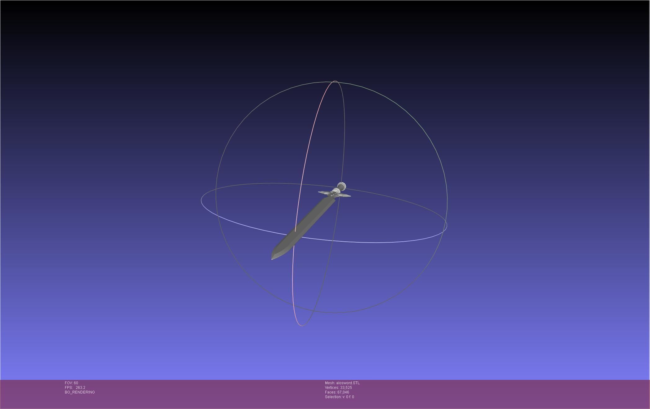 Sword Art Online Kirito ALO Sword 3D print model_5