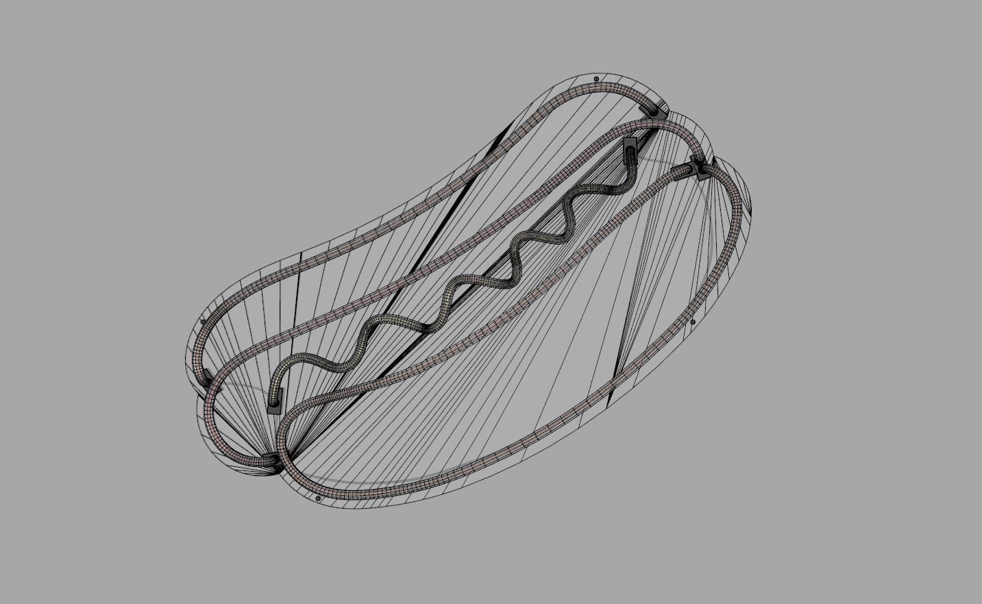 Hot Dog - Neon Sign 3D model_6