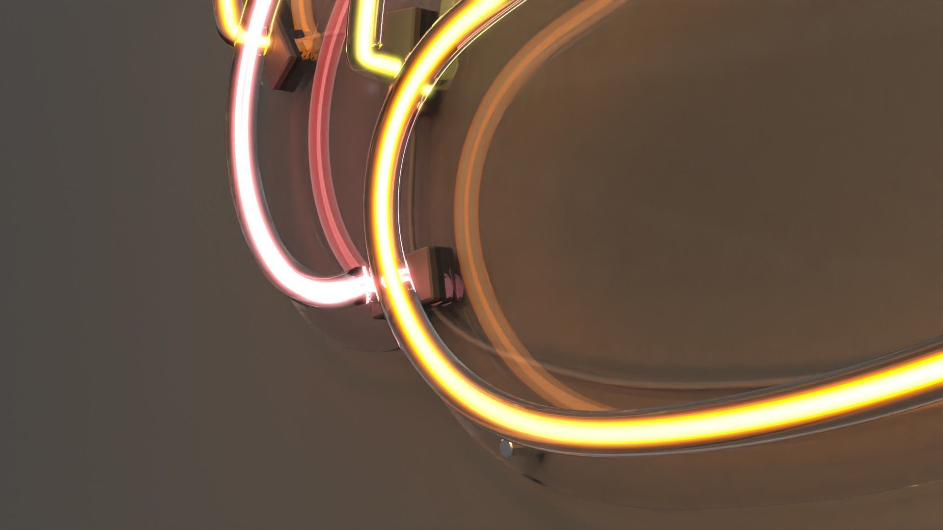 Hot Dog - Neon Sign 3D model_4