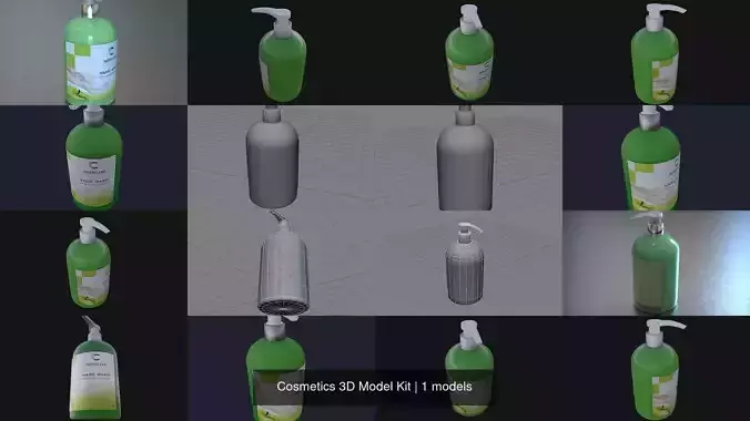 Cosmetics 3D Model Kit