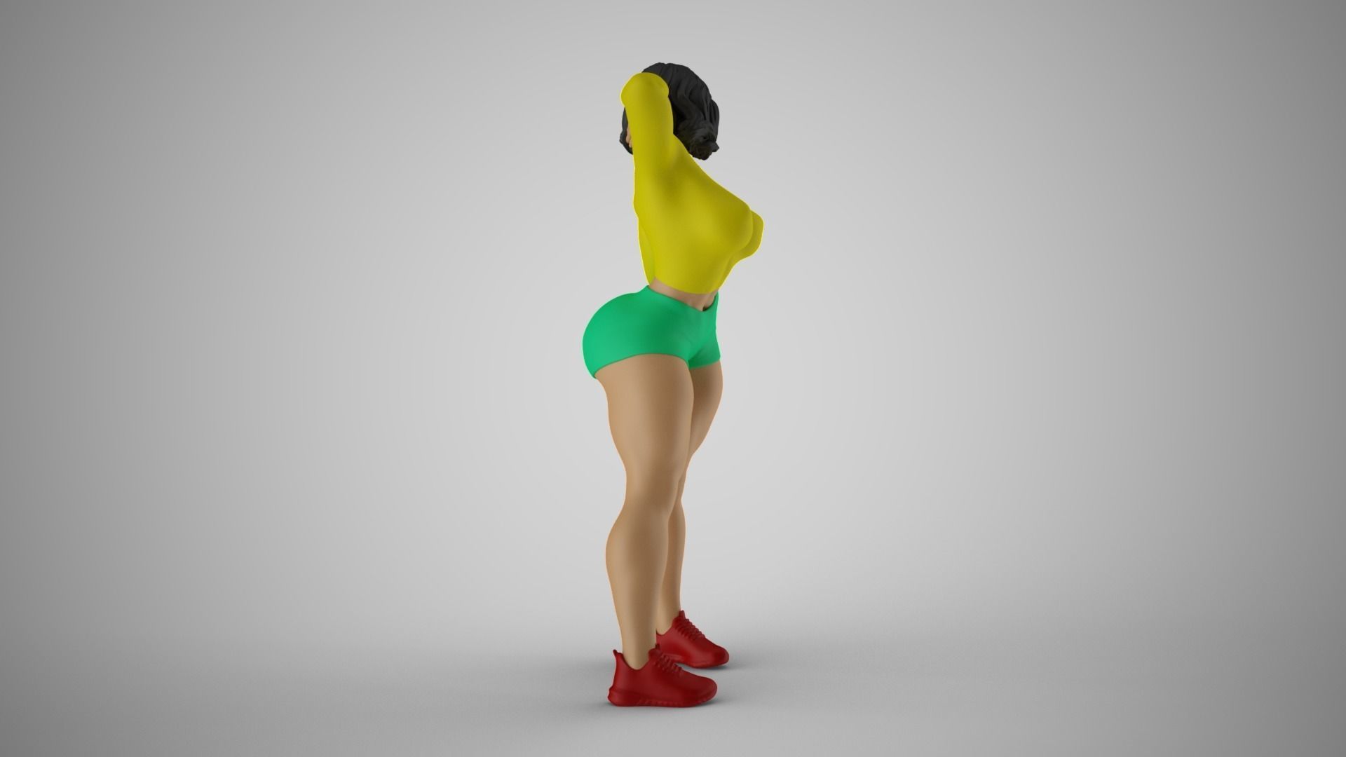 Strong and Balanced Woman 3 3D print model_5