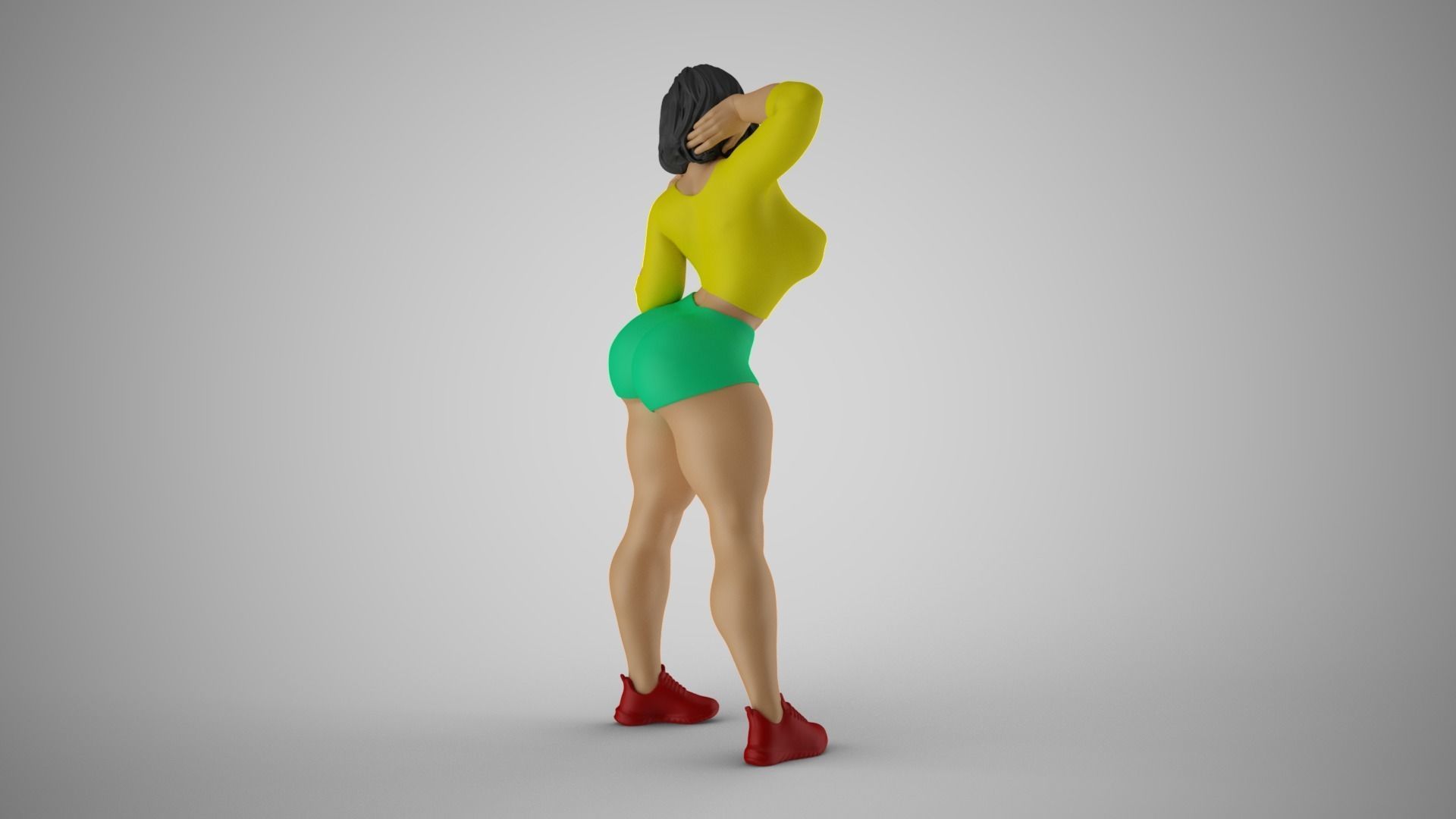 Strong and Balanced Woman 3 3D print model_6