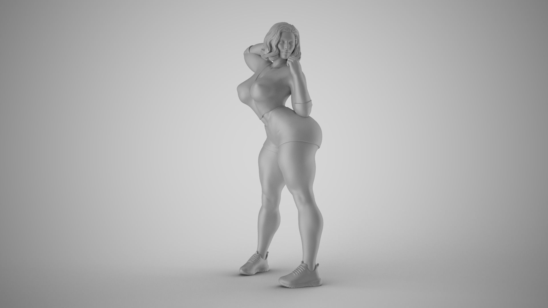 Strong and Balanced Woman 3 3D print model_1