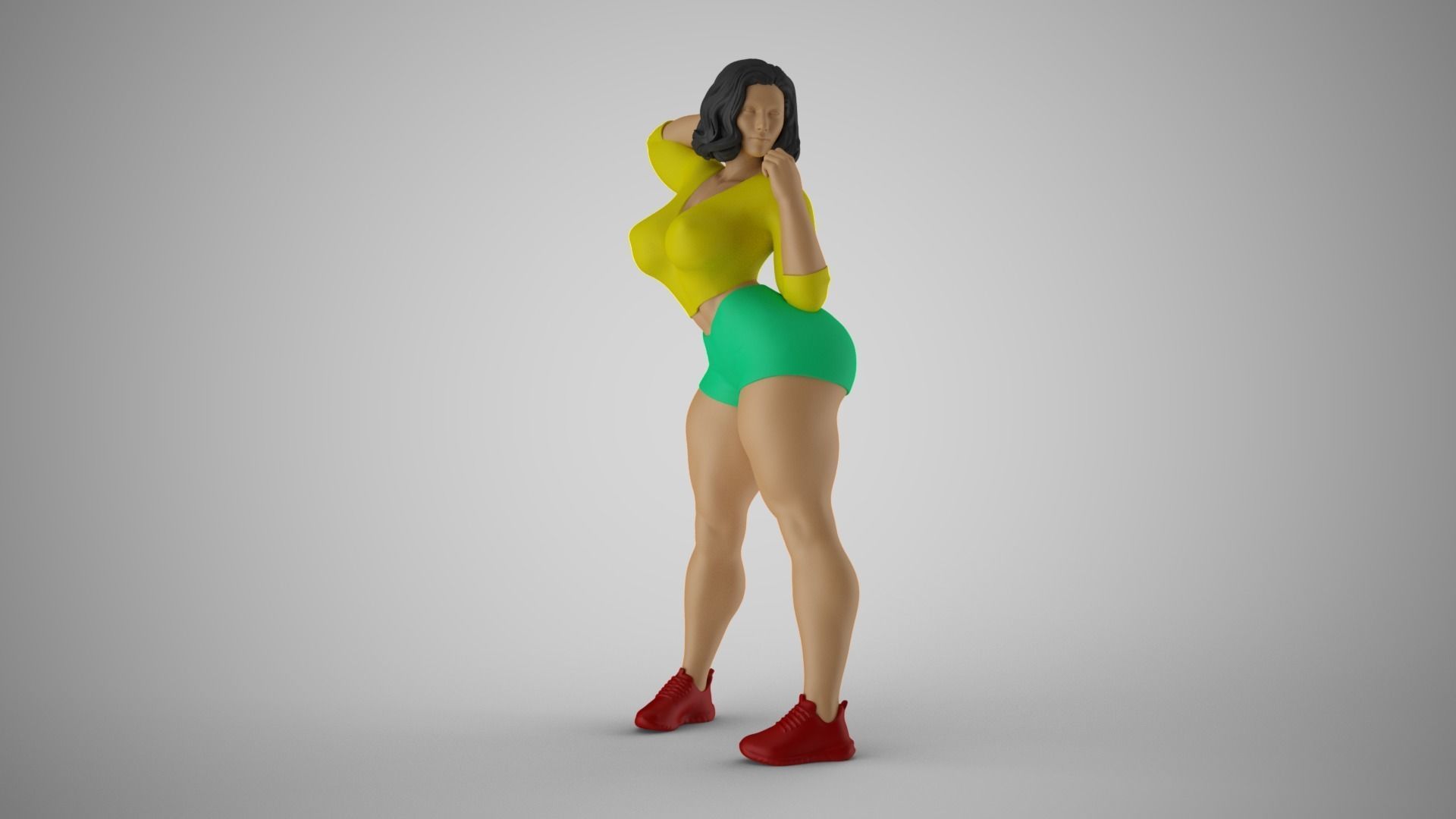 Strong and Balanced Woman 3 3D print model_10