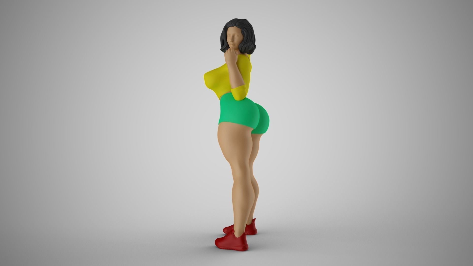 Strong and Balanced Woman 3 3D print model_9