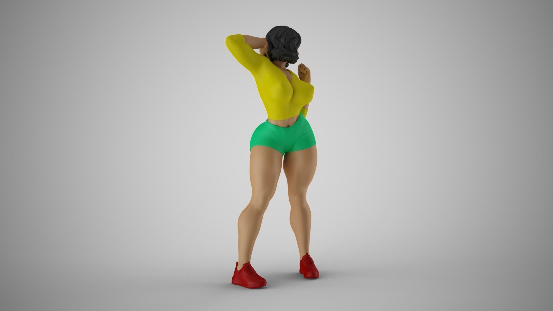 Strong and Balanced Woman 3 3D print model_4