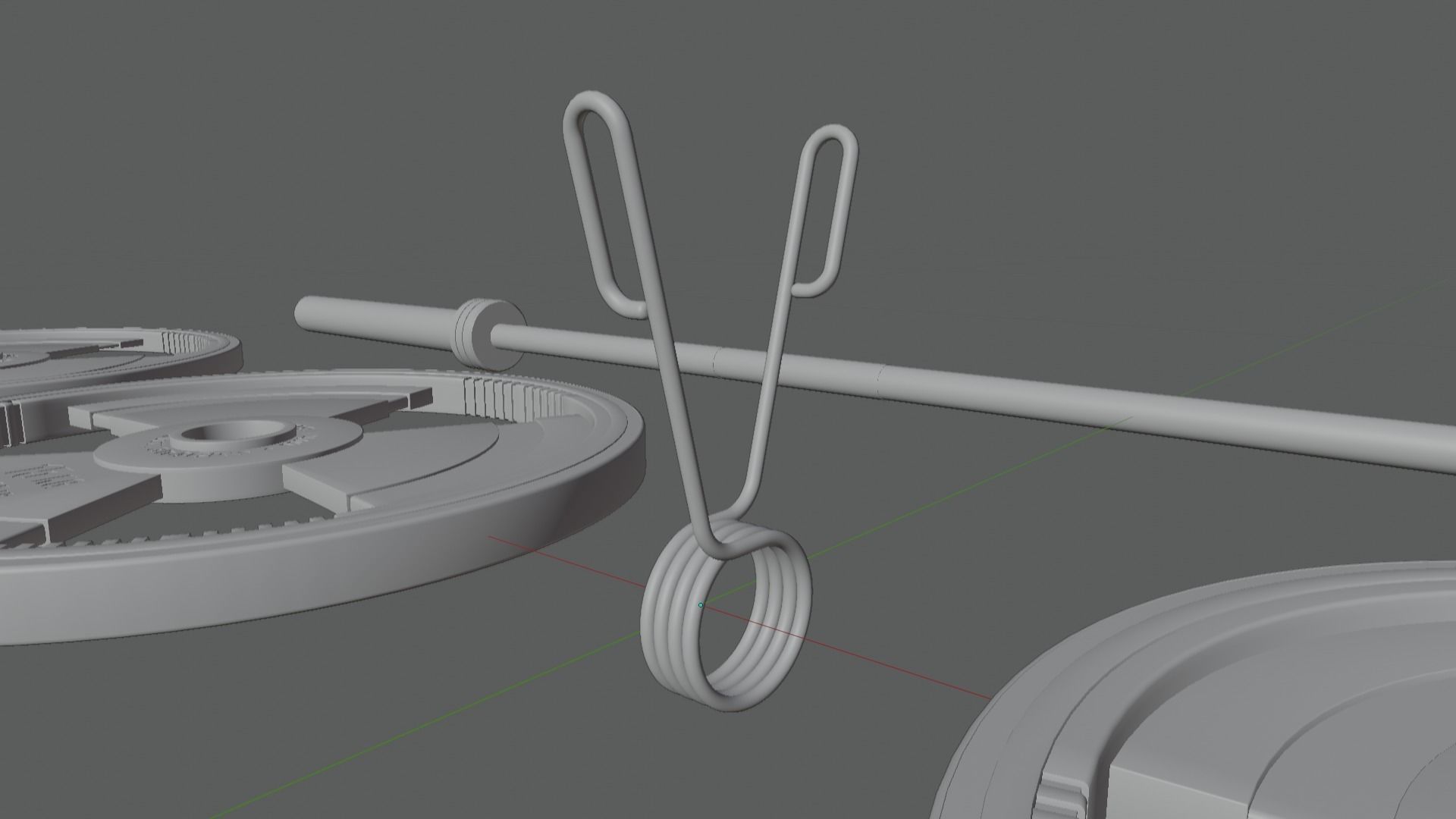 Olympic Barbell with Nuke Weight Plates 3D model_4
