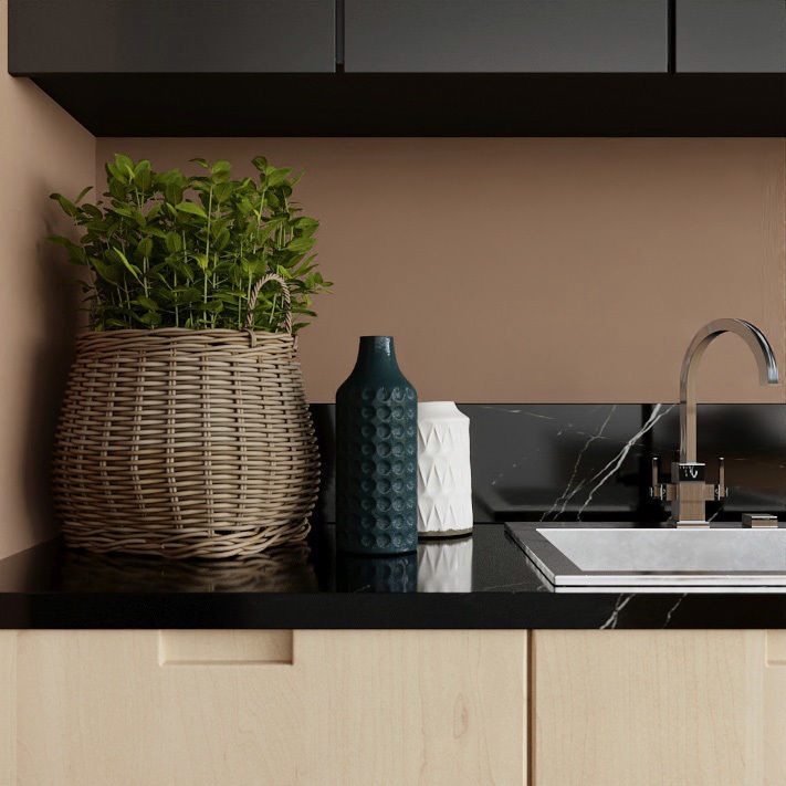 kitchen modern with walls 3D model_3