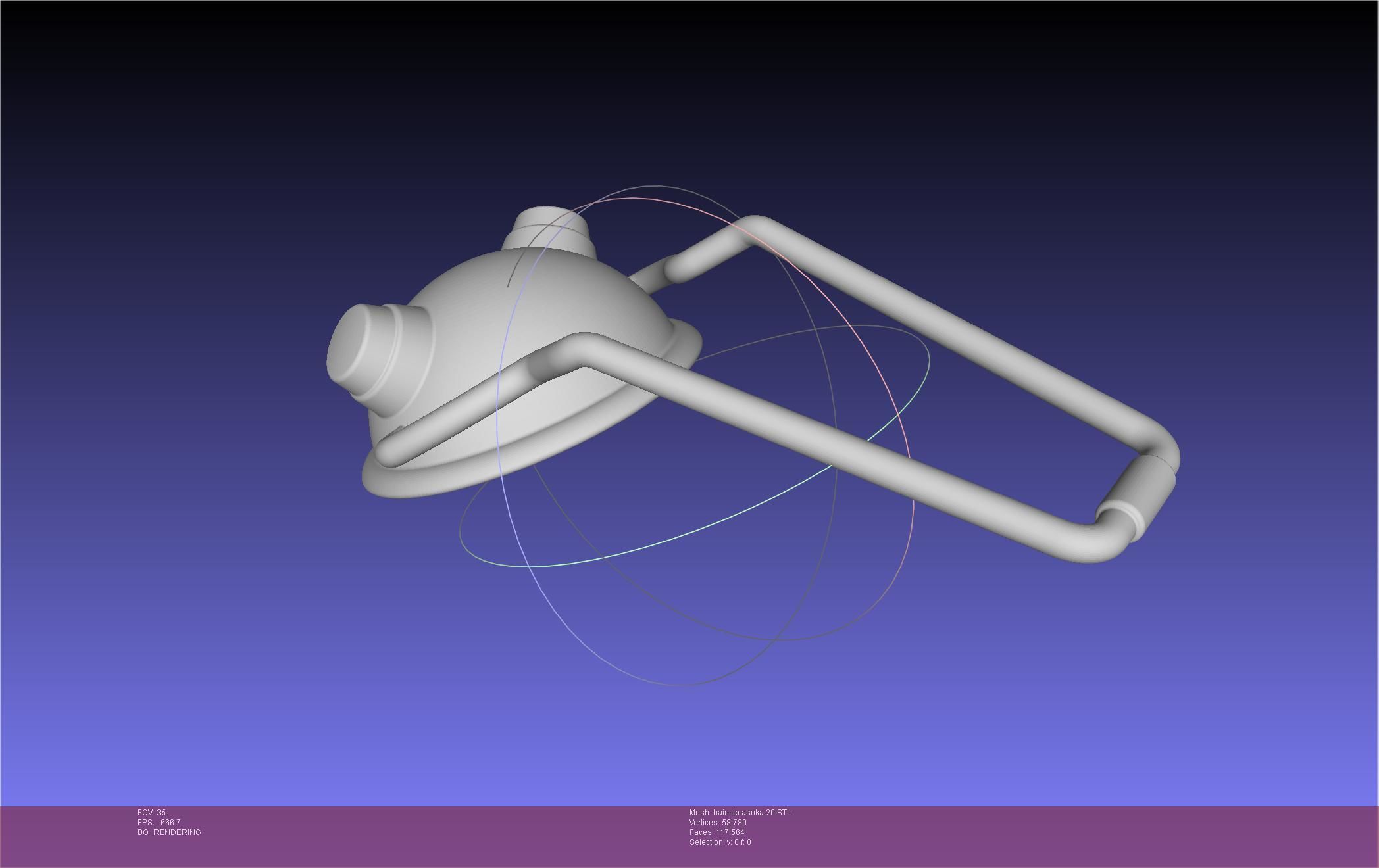 Evangelion Asuka Hairclip Rebuild 2-0 Version 3D print model_72