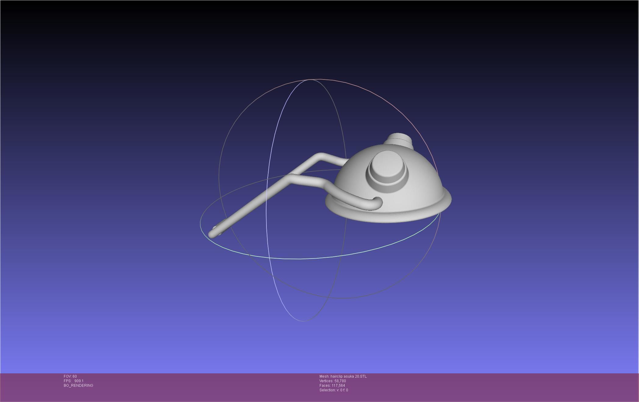 Evangelion Asuka Hairclip Rebuild 2-0 Version 3D print model_6