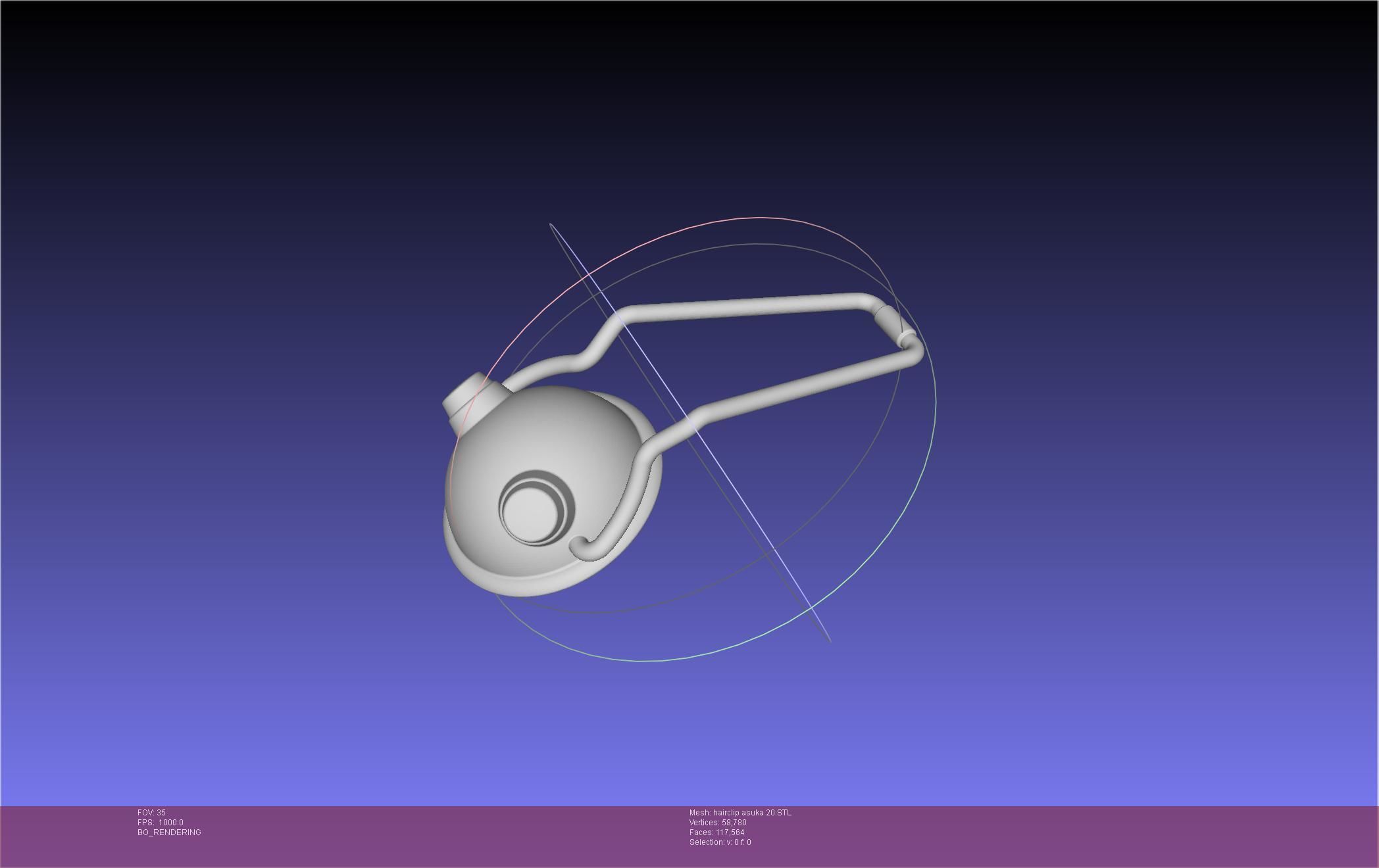 Evangelion Asuka Hairclip Rebuild 2-0 Version 3D print model_57