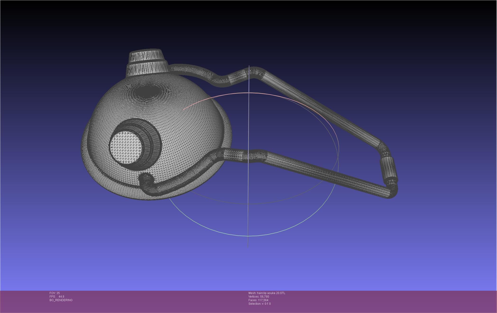 Evangelion Asuka Hairclip Rebuild 2-0 Version 3D print model_64