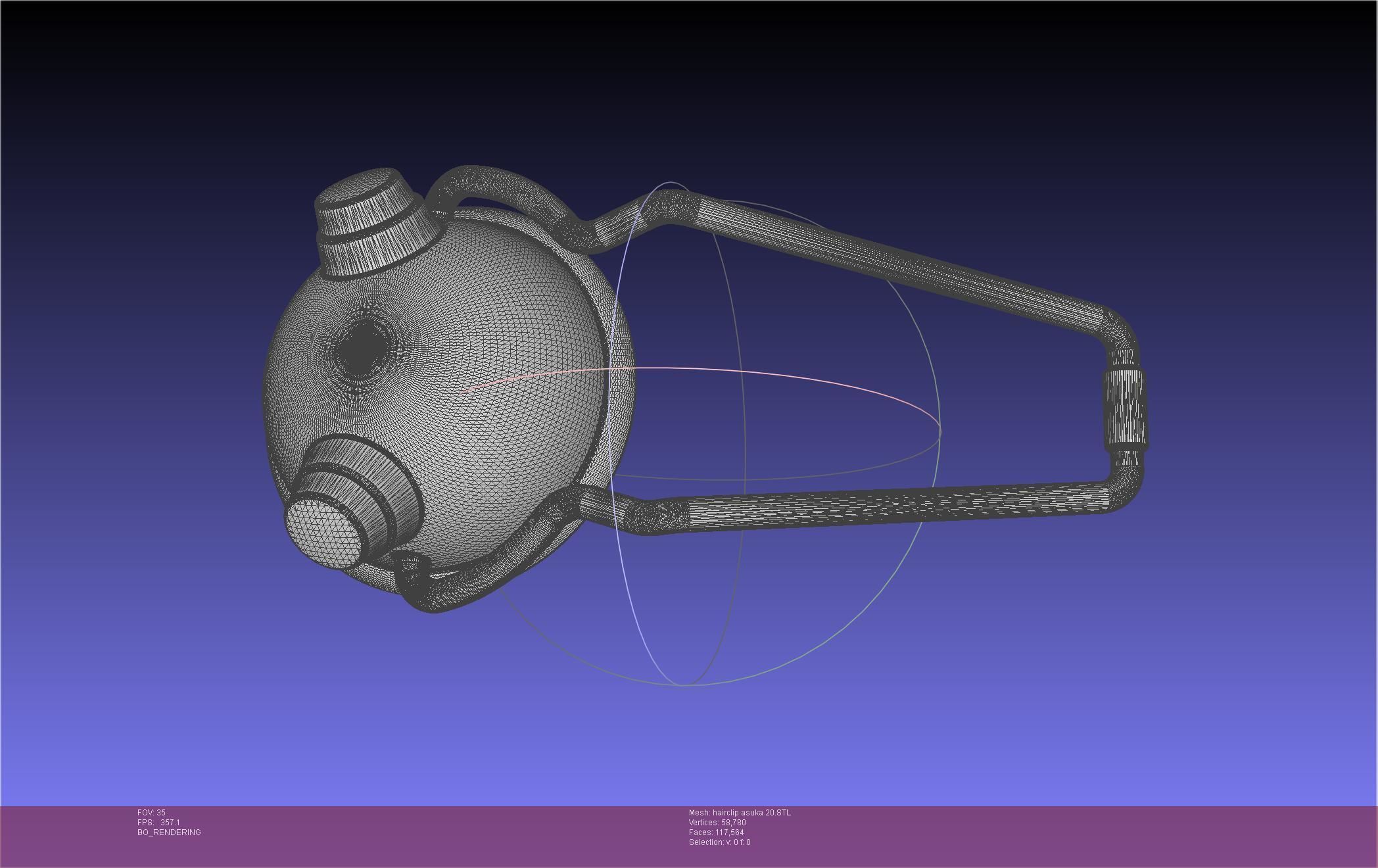 Evangelion Asuka Hairclip Rebuild 2-0 Version 3D print model_65