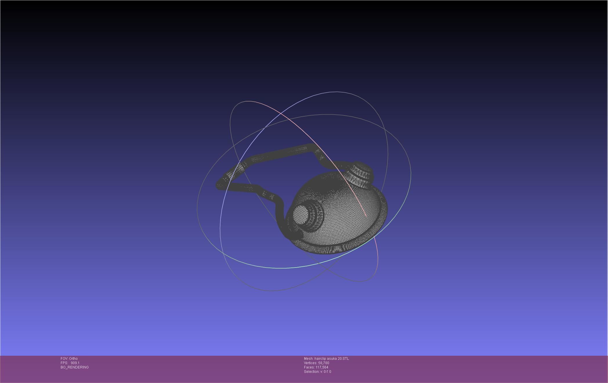 Evangelion Asuka Hairclip Rebuild 2-0 Version 3D print model_53