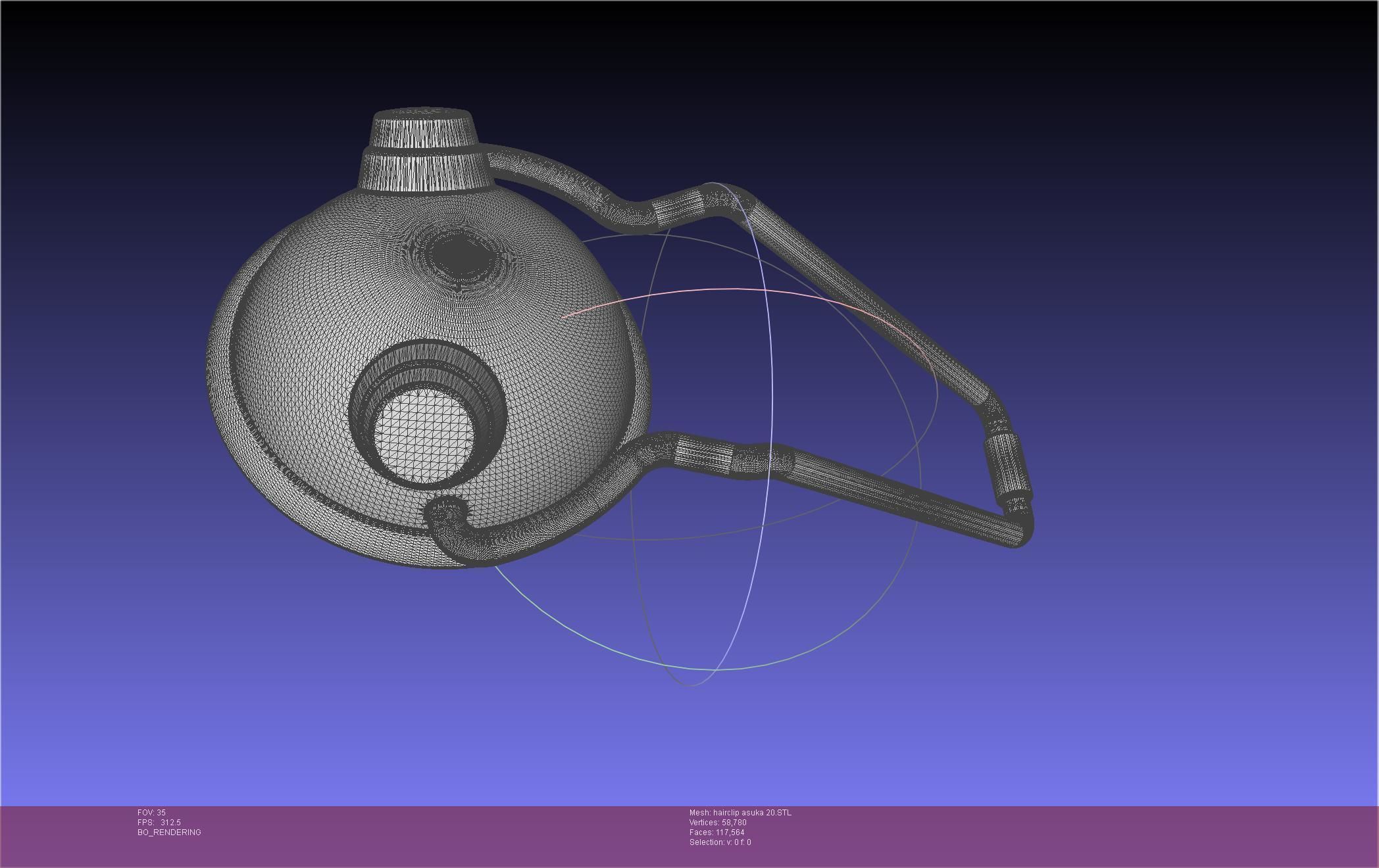 Evangelion Asuka Hairclip Rebuild 2-0 Version 3D print model_63