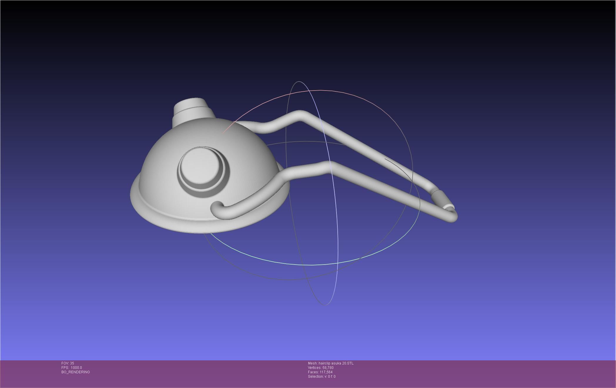 Evangelion Asuka Hairclip Rebuild 2-0 Version 3D print model_74