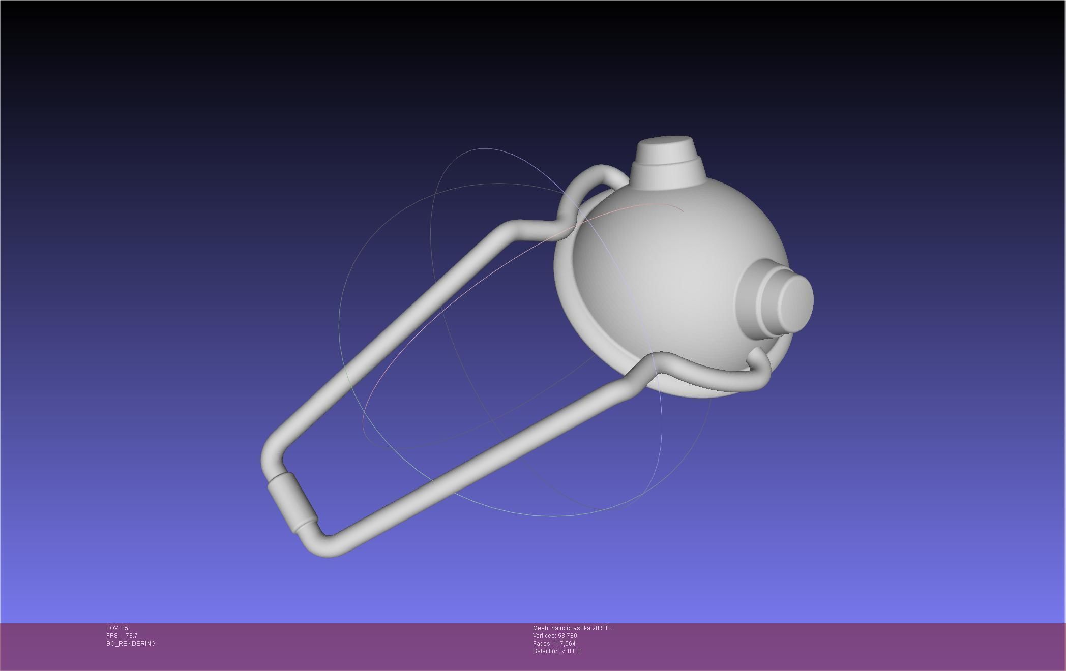 Evangelion Asuka Hairclip Rebuild 2-0 Version 3D print model_80