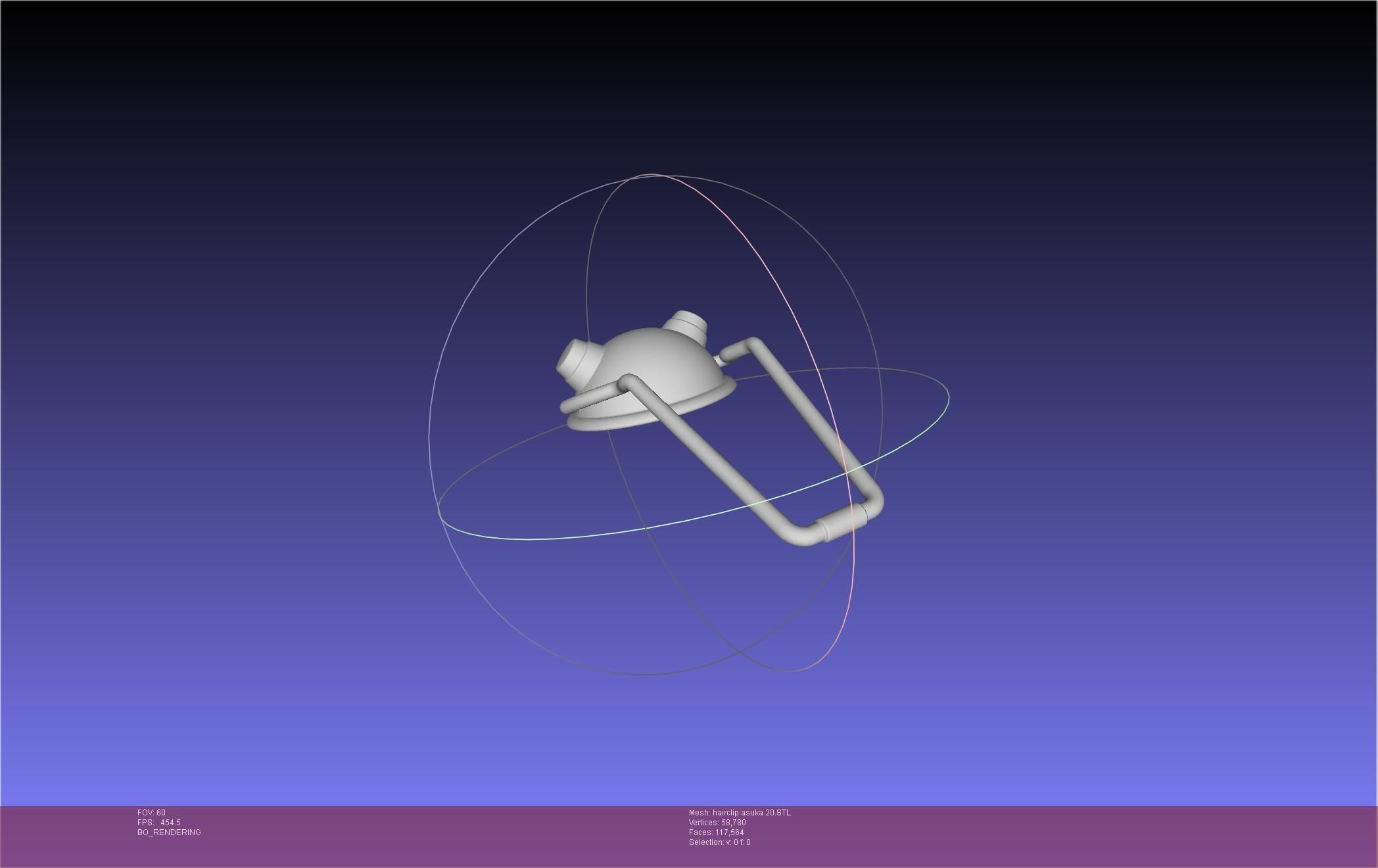 Evangelion Asuka Hairclip Rebuild 2-0 Version 3D print model_32