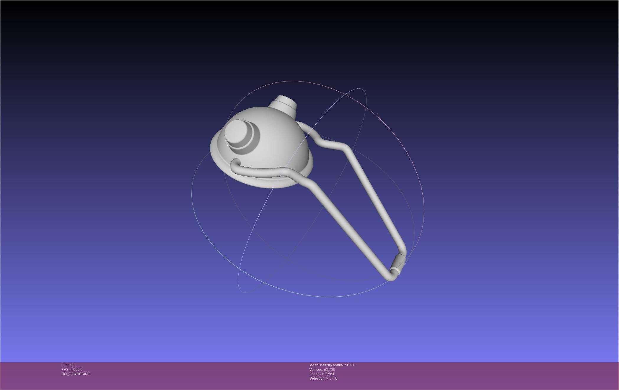 Evangelion Asuka Hairclip Rebuild 2-0 Version 3D print model_2