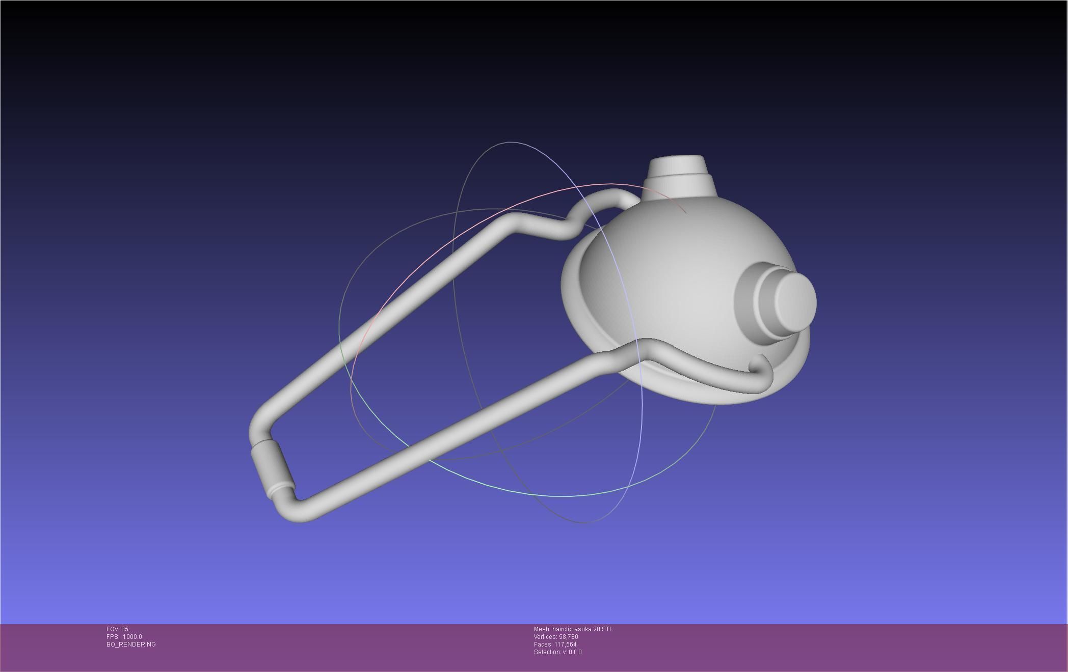 Evangelion Asuka Hairclip Rebuild 2-0 Version 3D print model_79