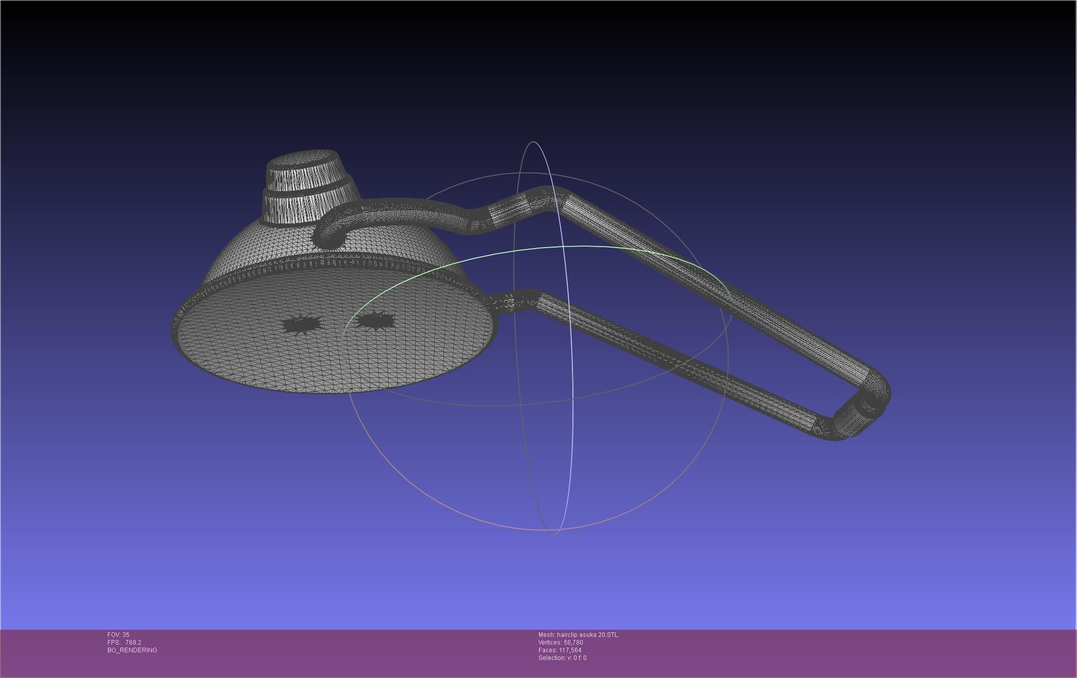 Evangelion Asuka Hairclip Rebuild 2-0 Version 3D print model_69