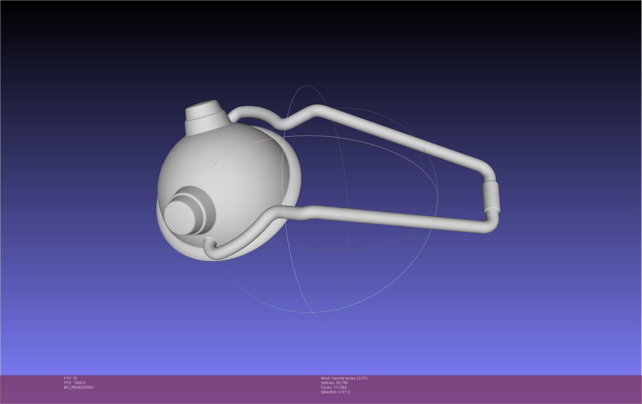 Evangelion Asuka Hairclip Rebuild 2-0 Version 3D print model_73