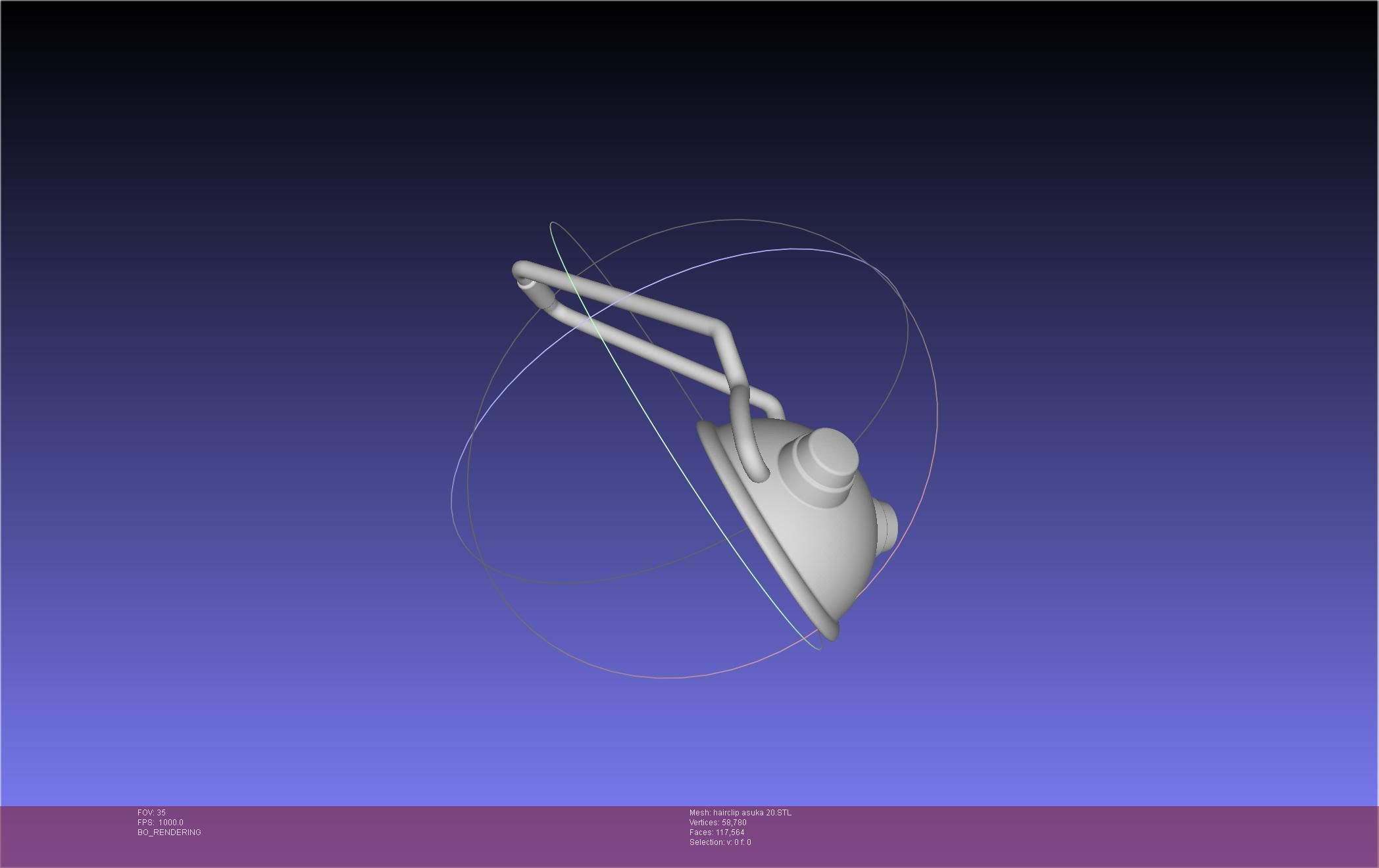 Evangelion Asuka Hairclip Rebuild 2-0 Version 3D print model_59