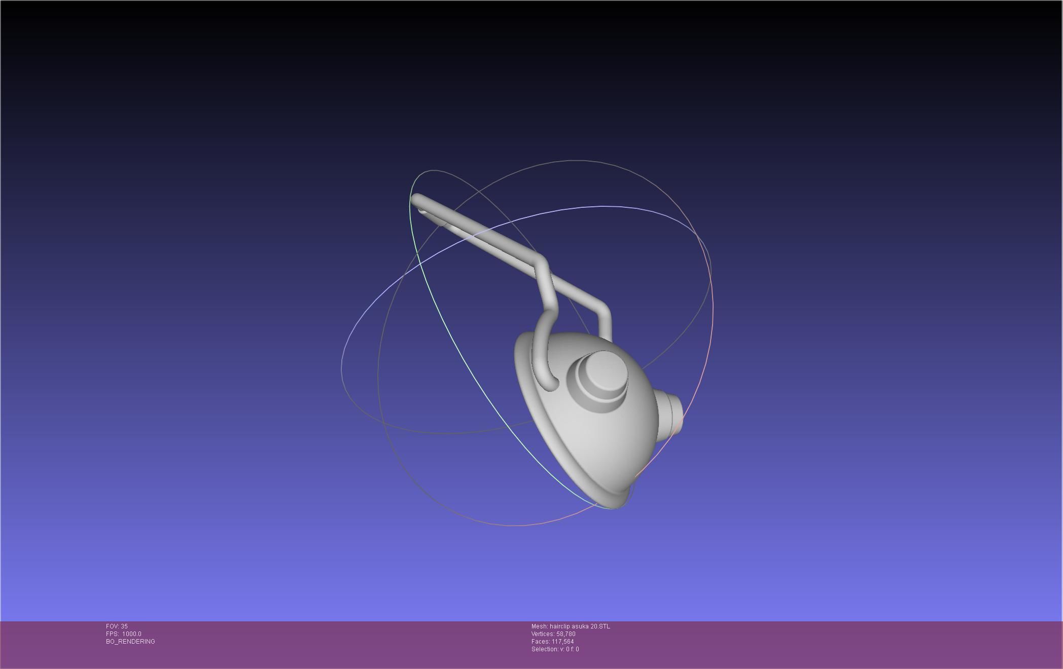 Evangelion Asuka Hairclip Rebuild 2-0 Version 3D print model_58