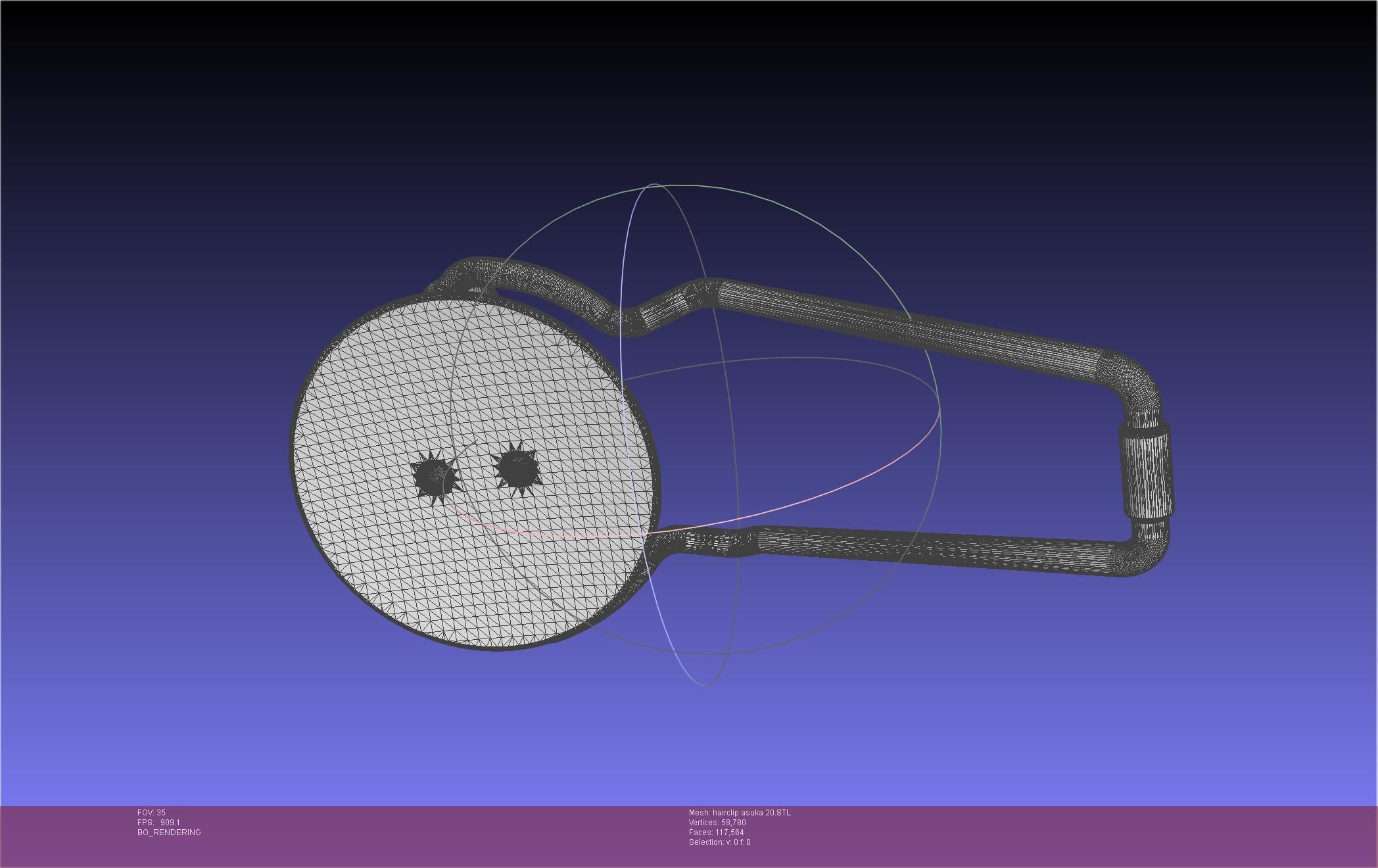 Evangelion Asuka Hairclip Rebuild 2-0 Version 3D print model_67