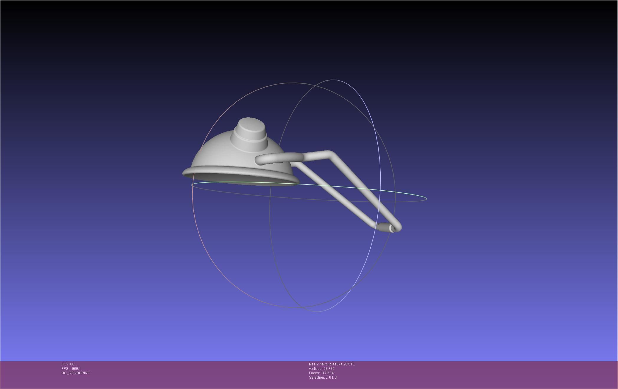 Evangelion Asuka Hairclip Rebuild 2-0 Version 3D print model_4