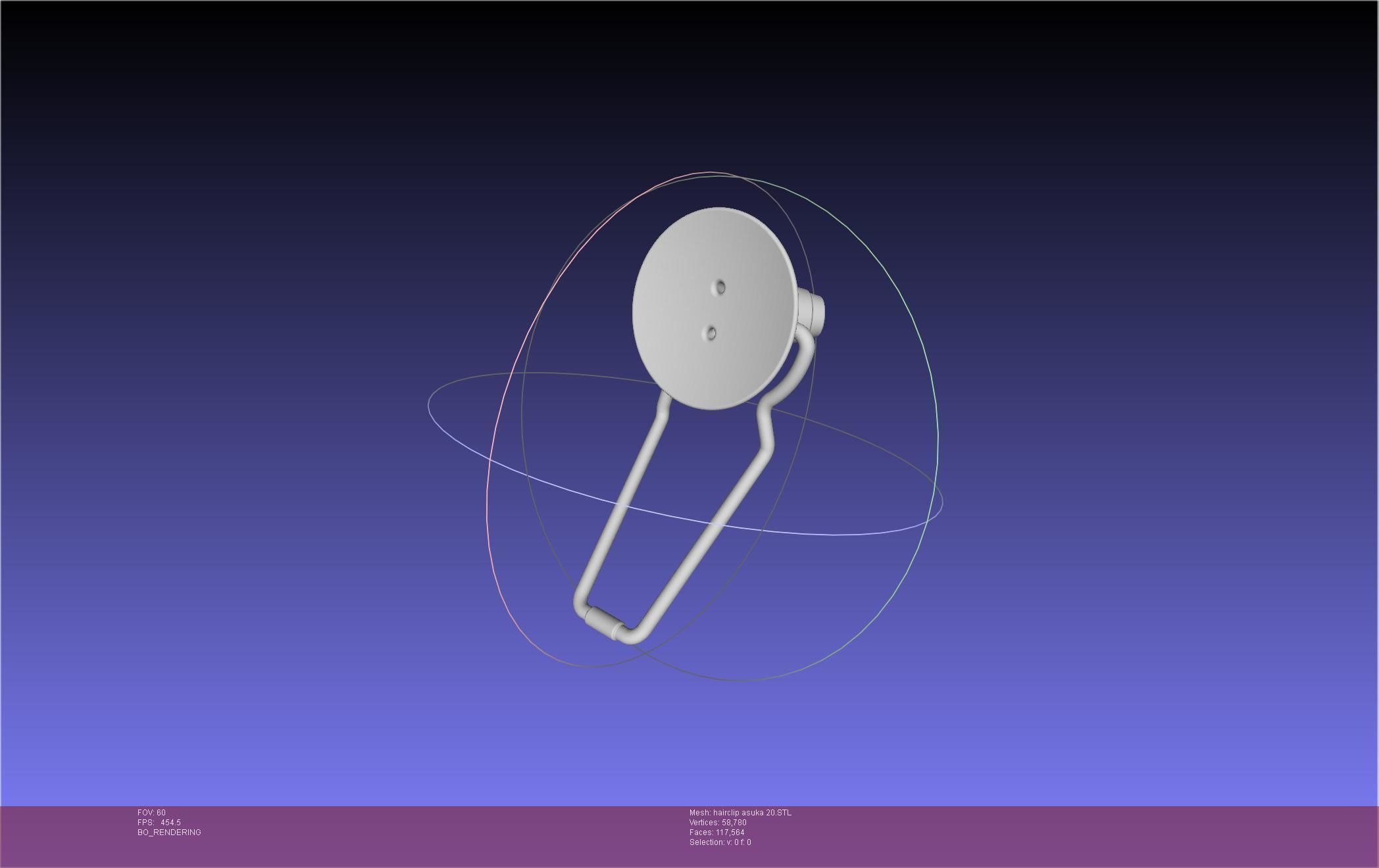 Evangelion Asuka Hairclip Rebuild 2-0 Version 3D print model_29