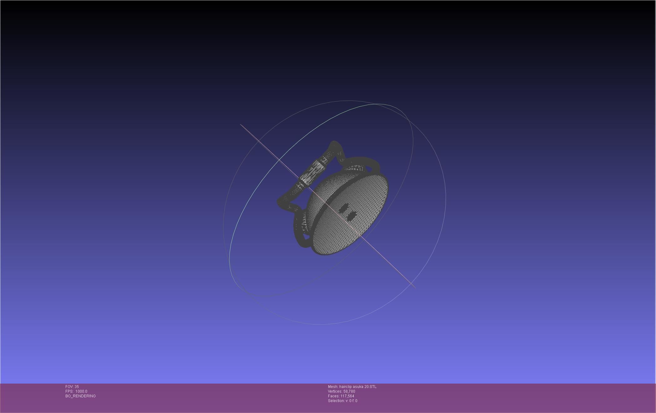 Evangelion Asuka Hairclip Rebuild 2-0 Version 3D print model_61