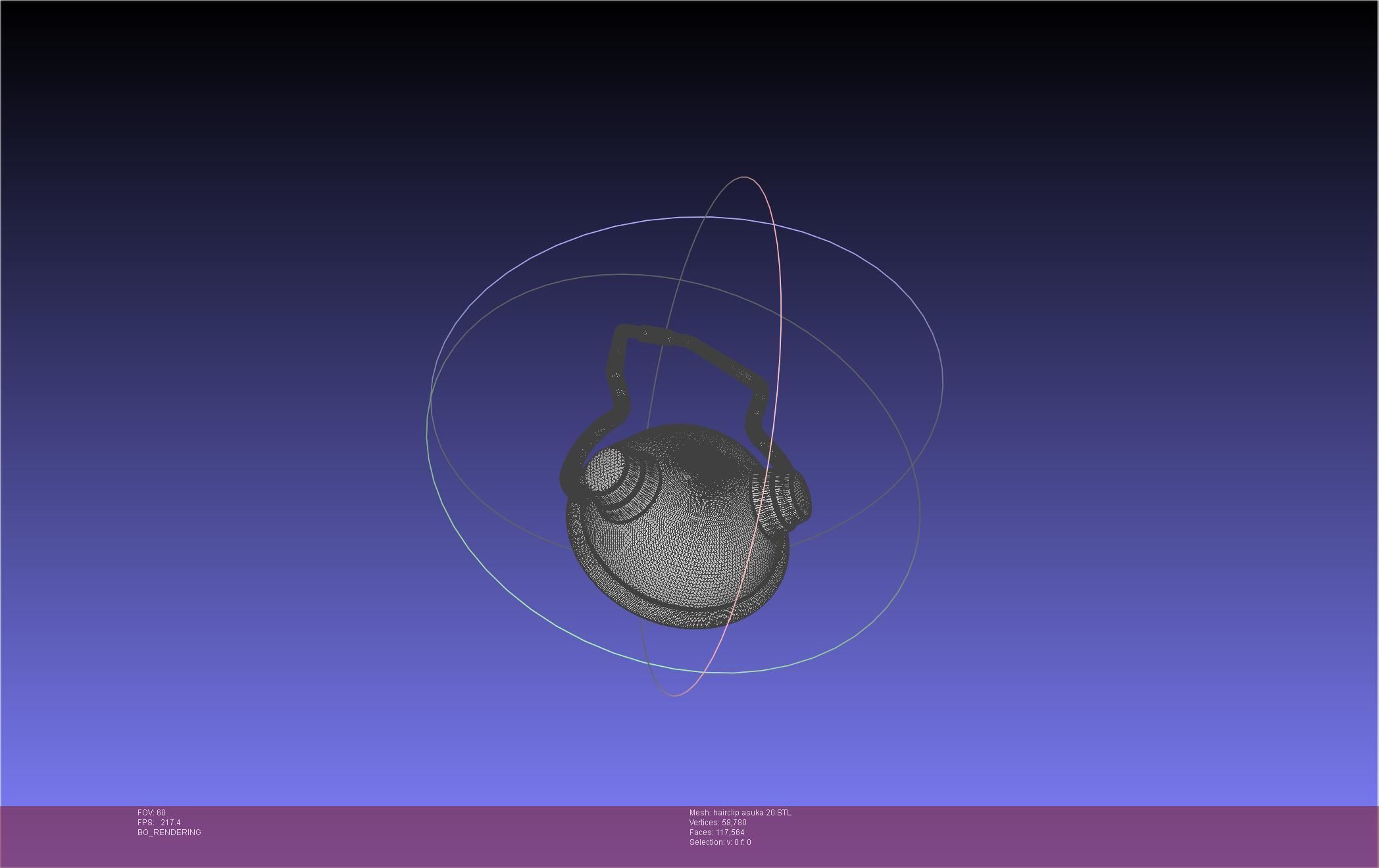 Evangelion Asuka Hairclip Rebuild 2-0 Version 3D print model_45