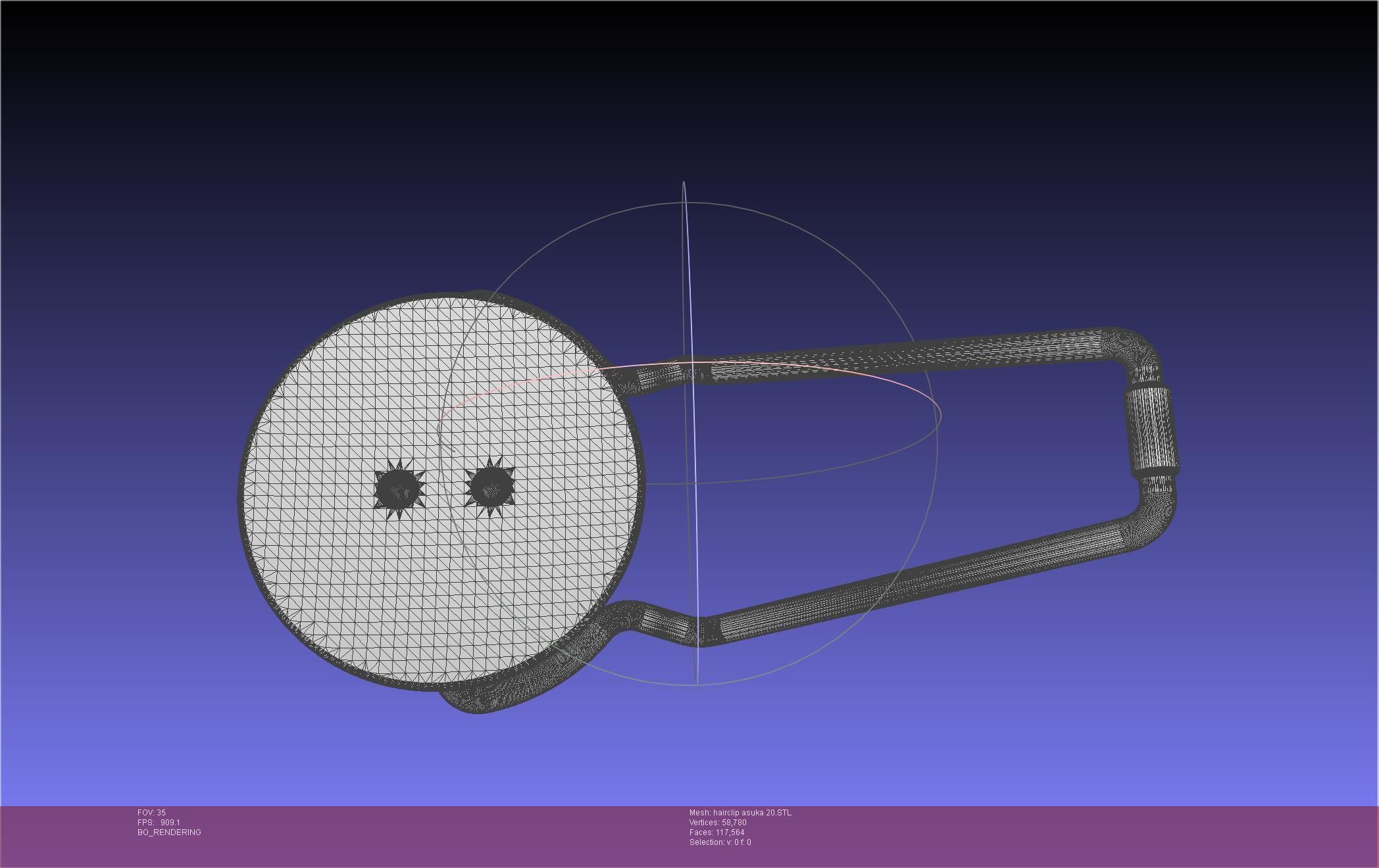 Evangelion Asuka Hairclip Rebuild 2-0 Version 3D print model_68