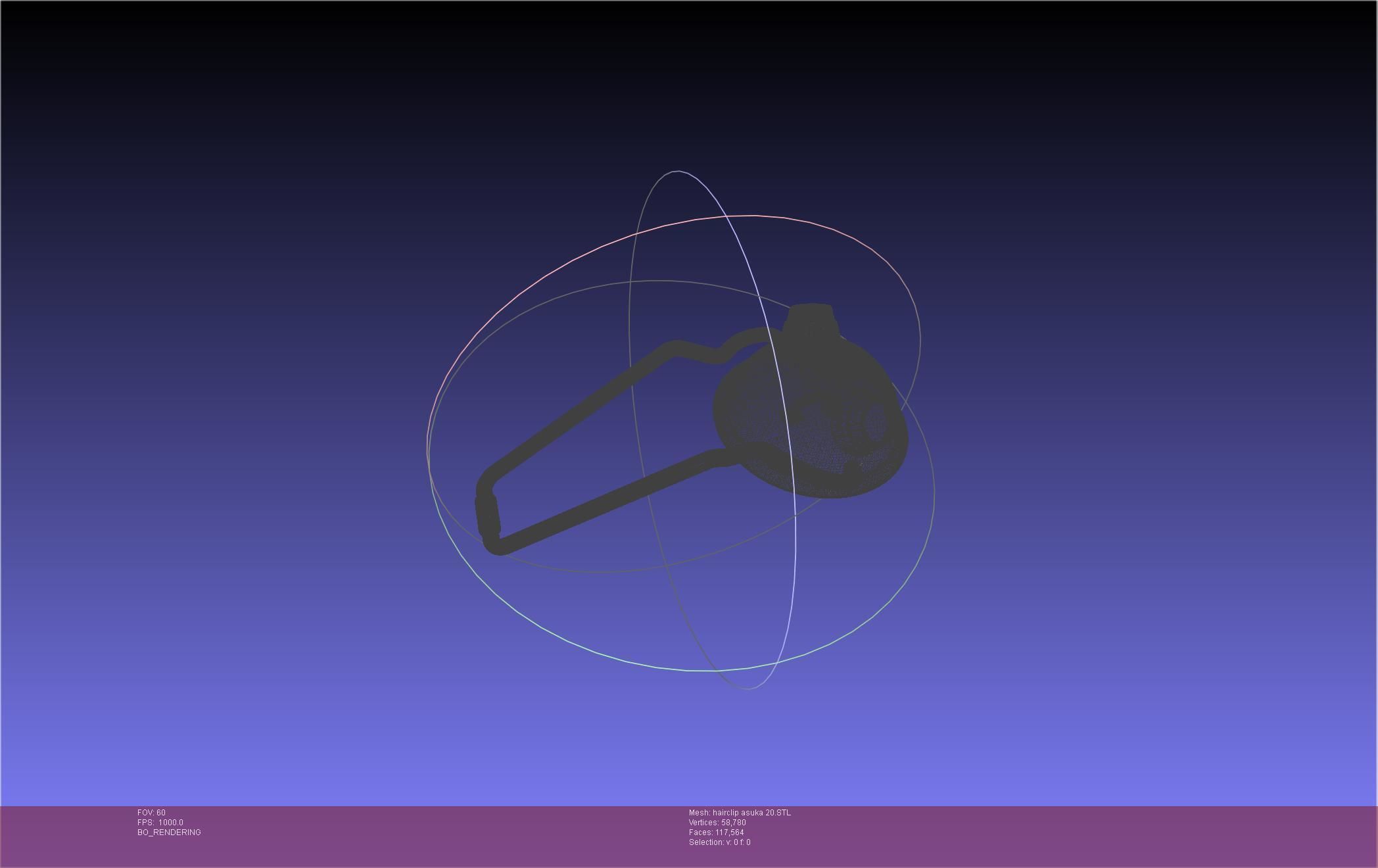 Evangelion Asuka Hairclip Rebuild 2-0 Version 3D print model_51